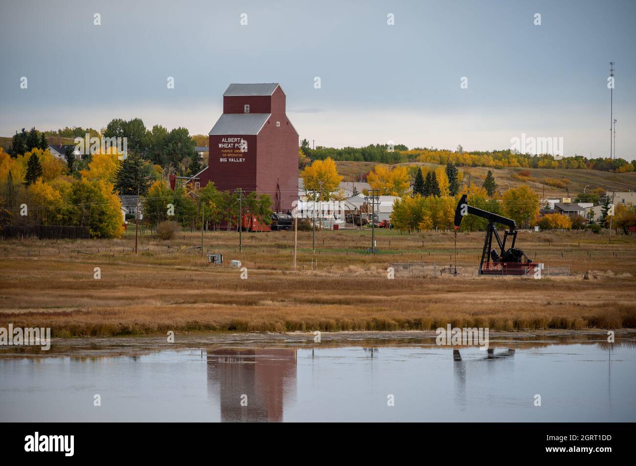 Big Valley, Alberta September 26, 2021 The town of Bug Valley