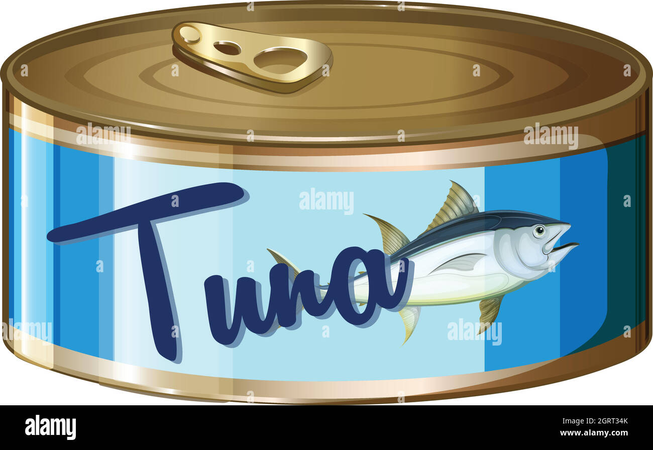Tuna in aluminum can Stock Vector Image & Art Alamy