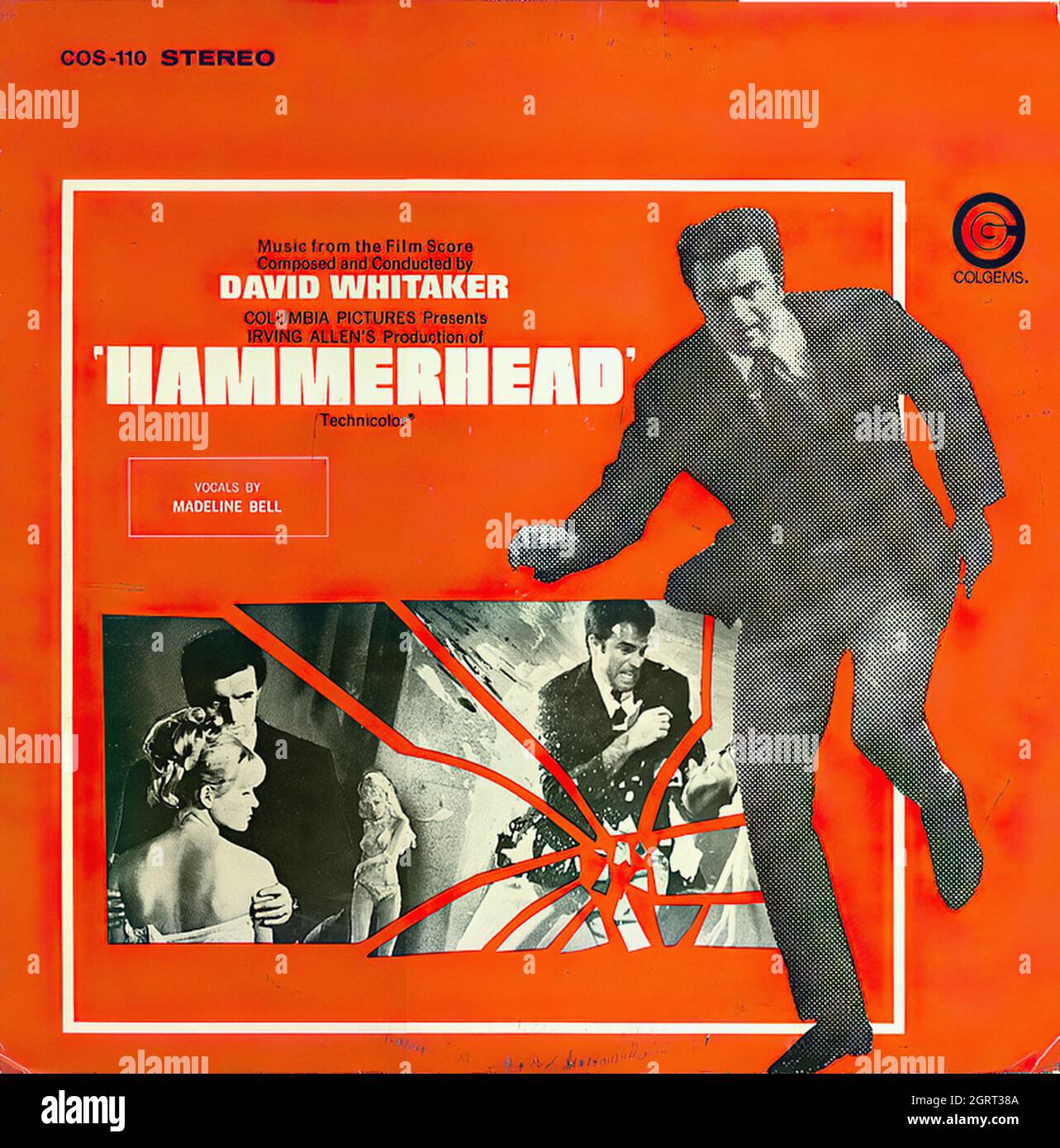 Hammerhead - Vintage Soundtrack Vinyl Album Stock Photo