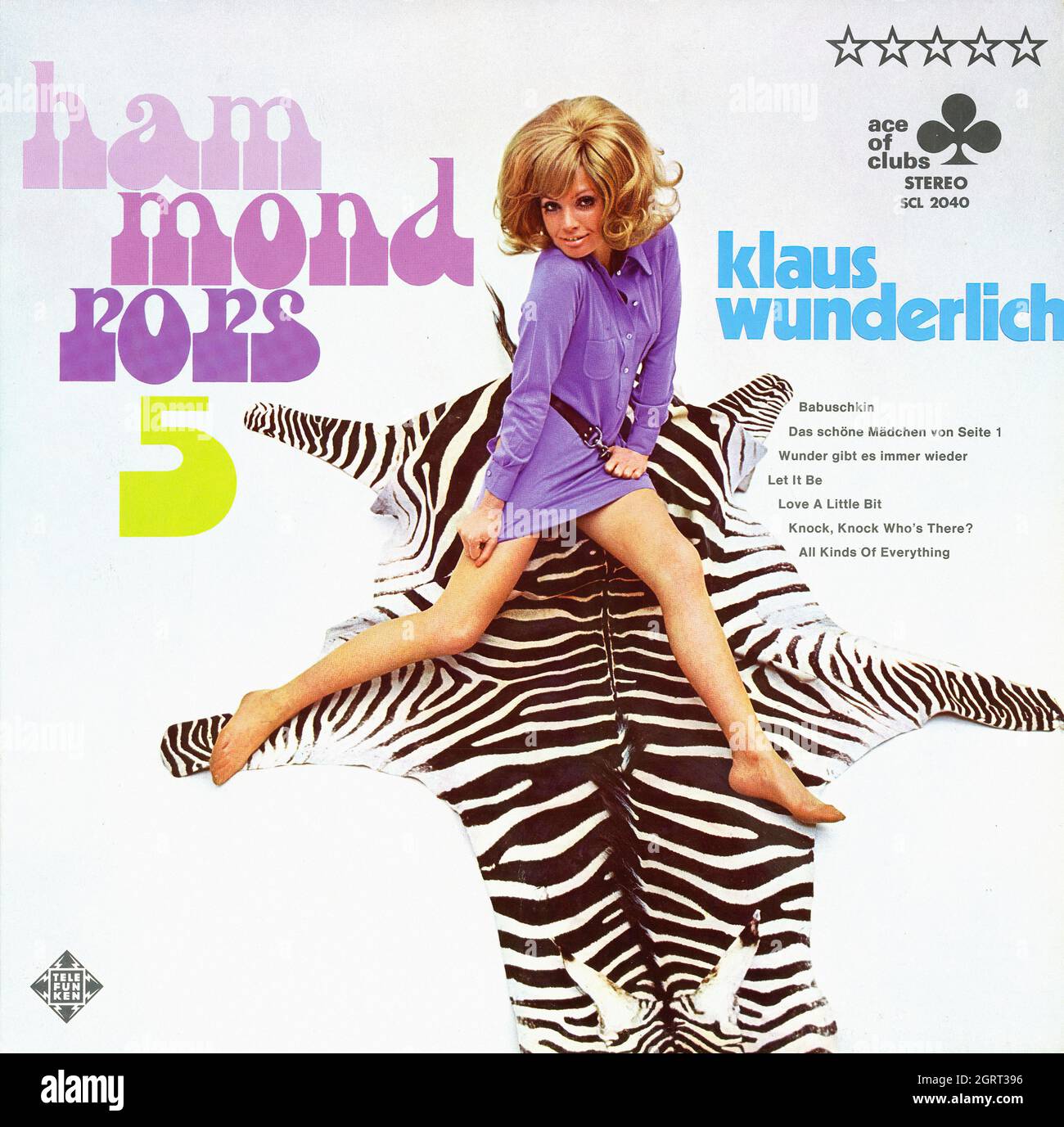 Klaus Wunderlich -Hammond Pops 5 - Vintage Musical Vinyl Album Stock Photo  - Alamy