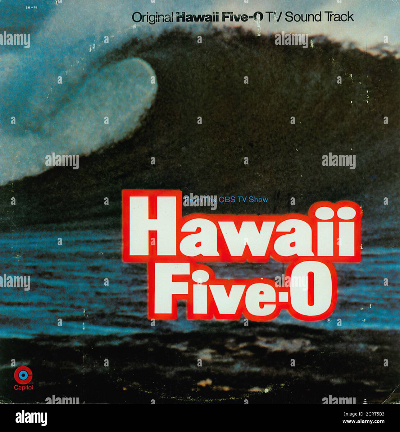 Hawaii Five-0 - Vintage Soundtrack Vinyl Album Stock Photo