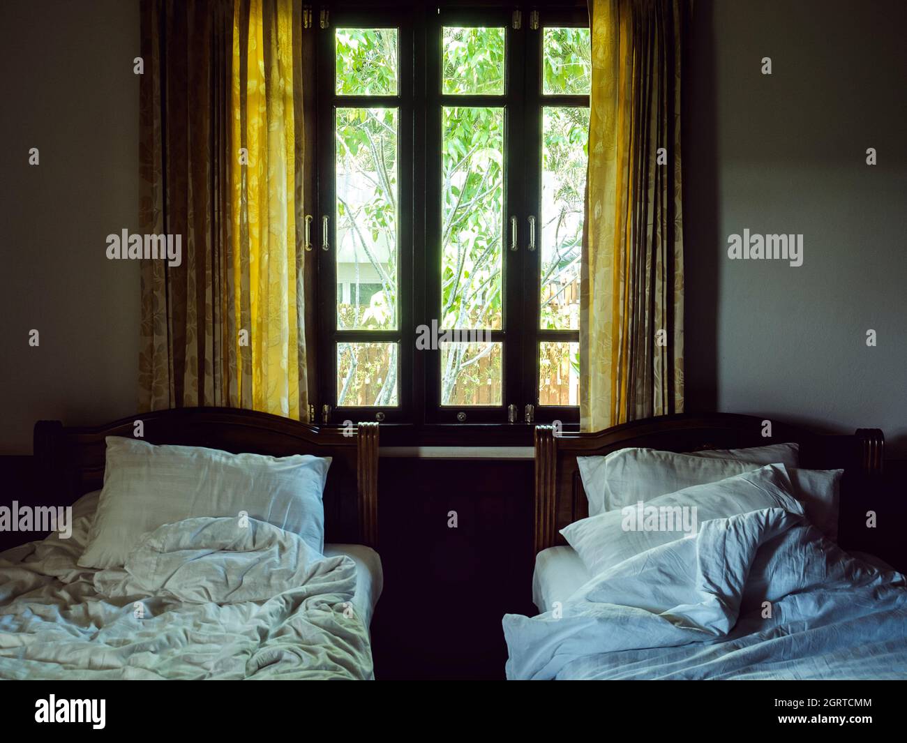 Open bedroom window hi-res stock photography and images - Alamy