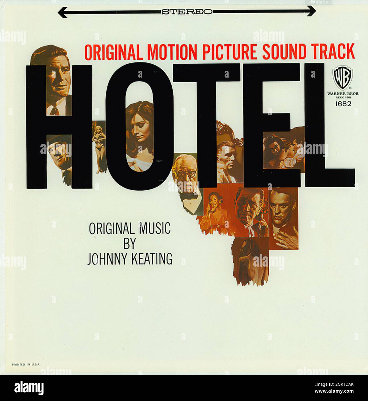 Hotel - Vintage Soundtrack Vinyl Album Stock Photo