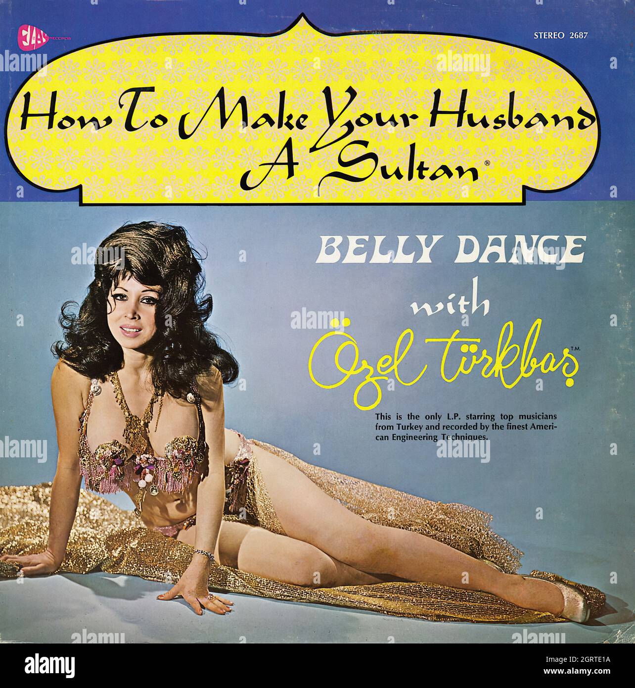 How To Make Your Husband A Sultan Belly Dance - Vintage Vinyl Album Stock Photo