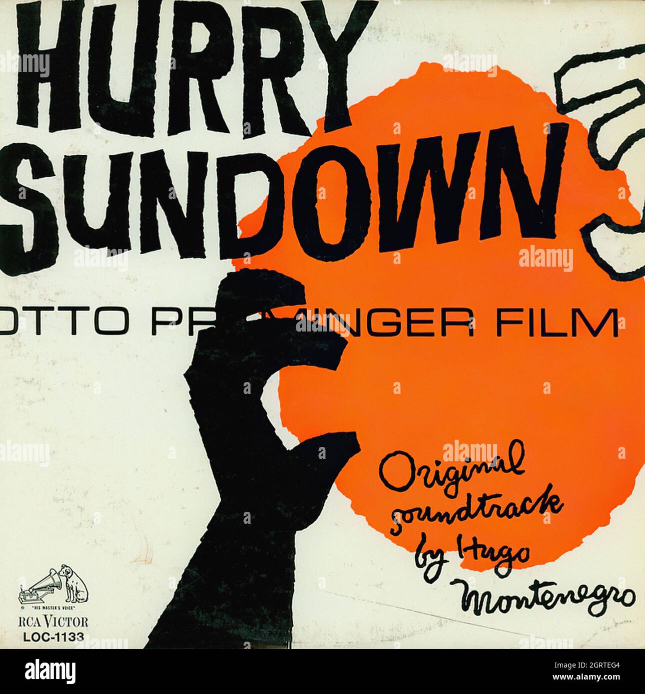 Hurry Sundown - Vintage Soundtrack Vinyl Album Stock Photo