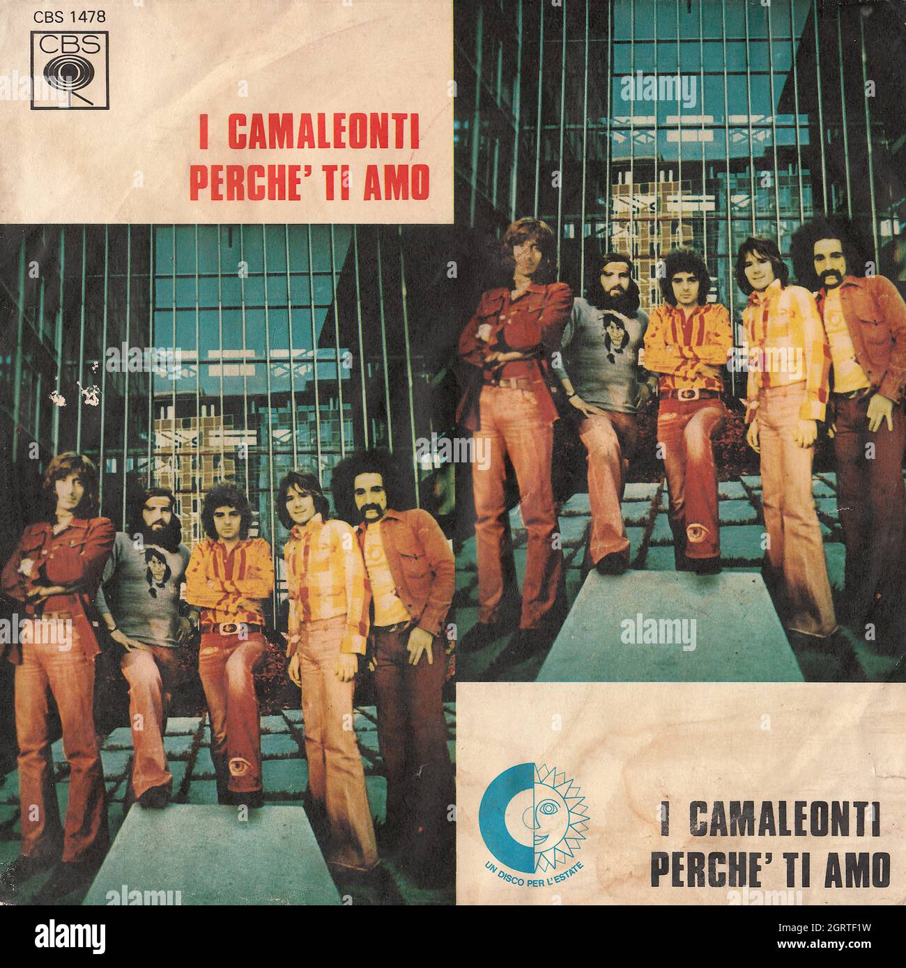 I Camaleonti Perche' ti amo Vado in bianco 45rpm Vintage Vinyl Record Cover Stock Photo I Camaleonti Perche' ti amo Vado in bianco 45rpm Vintage Vinyl Record Cover Stock Photo