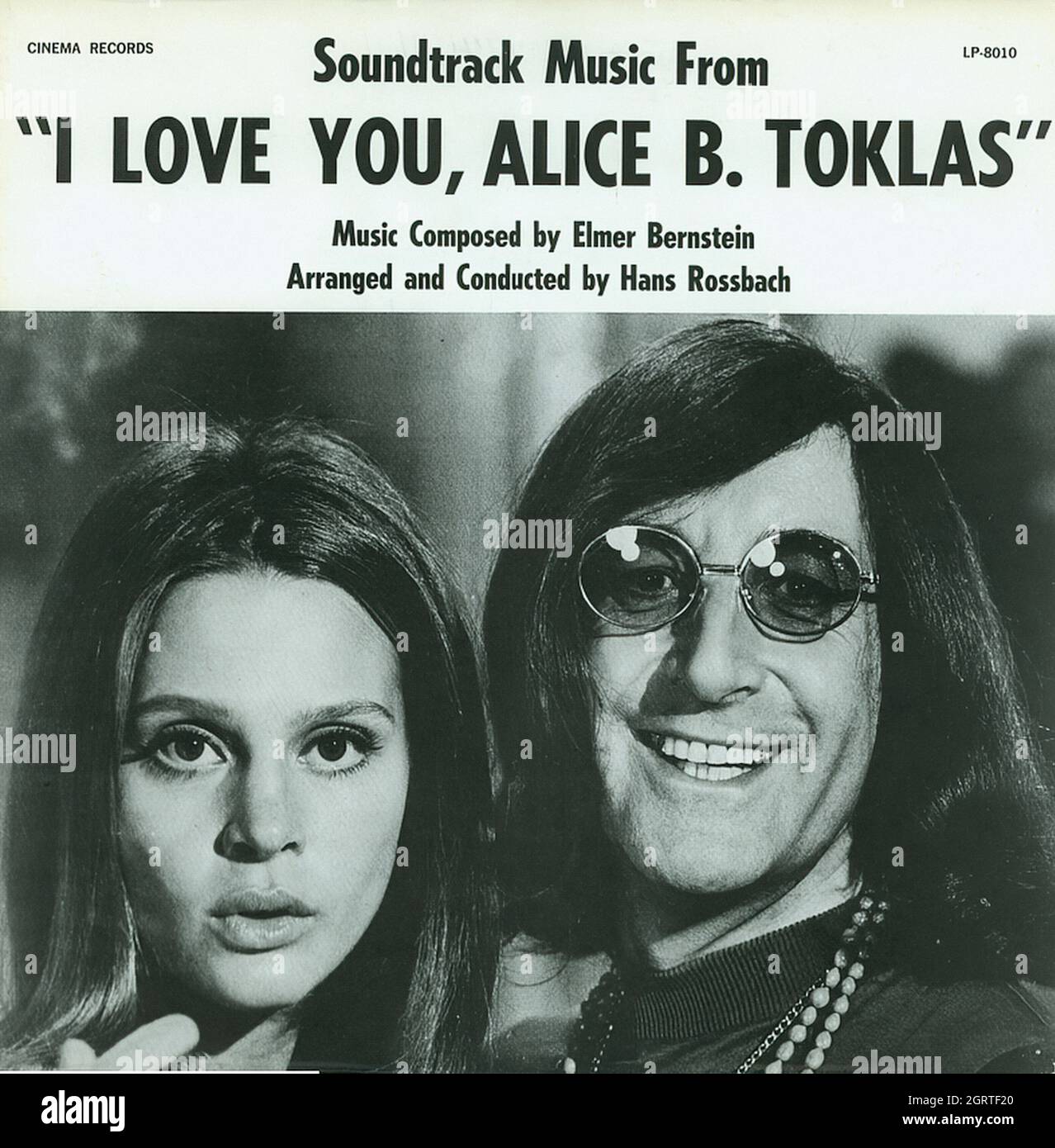 I Love You, Alice B. Toklas - Vintage Soundtrack Vinyl Album Stock Photo