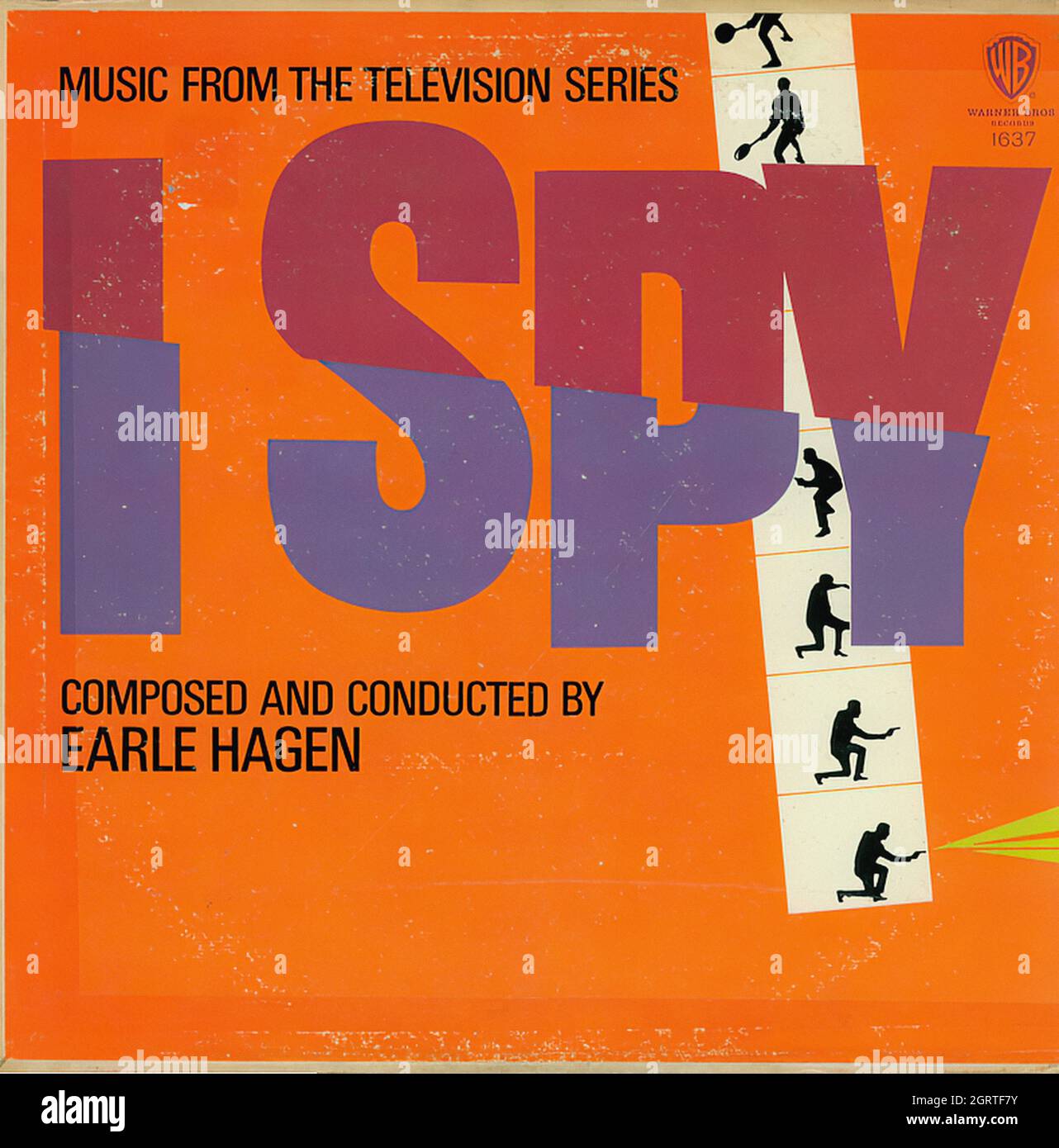 I Spy (Warner Bros.) - Vintage Soundtrack Vinyl Album Stock Photo