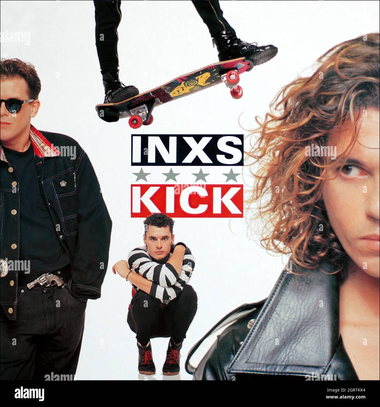 INXS -  Kick  1987  - Vintage Vinyl 33 rpm record Stock Photo