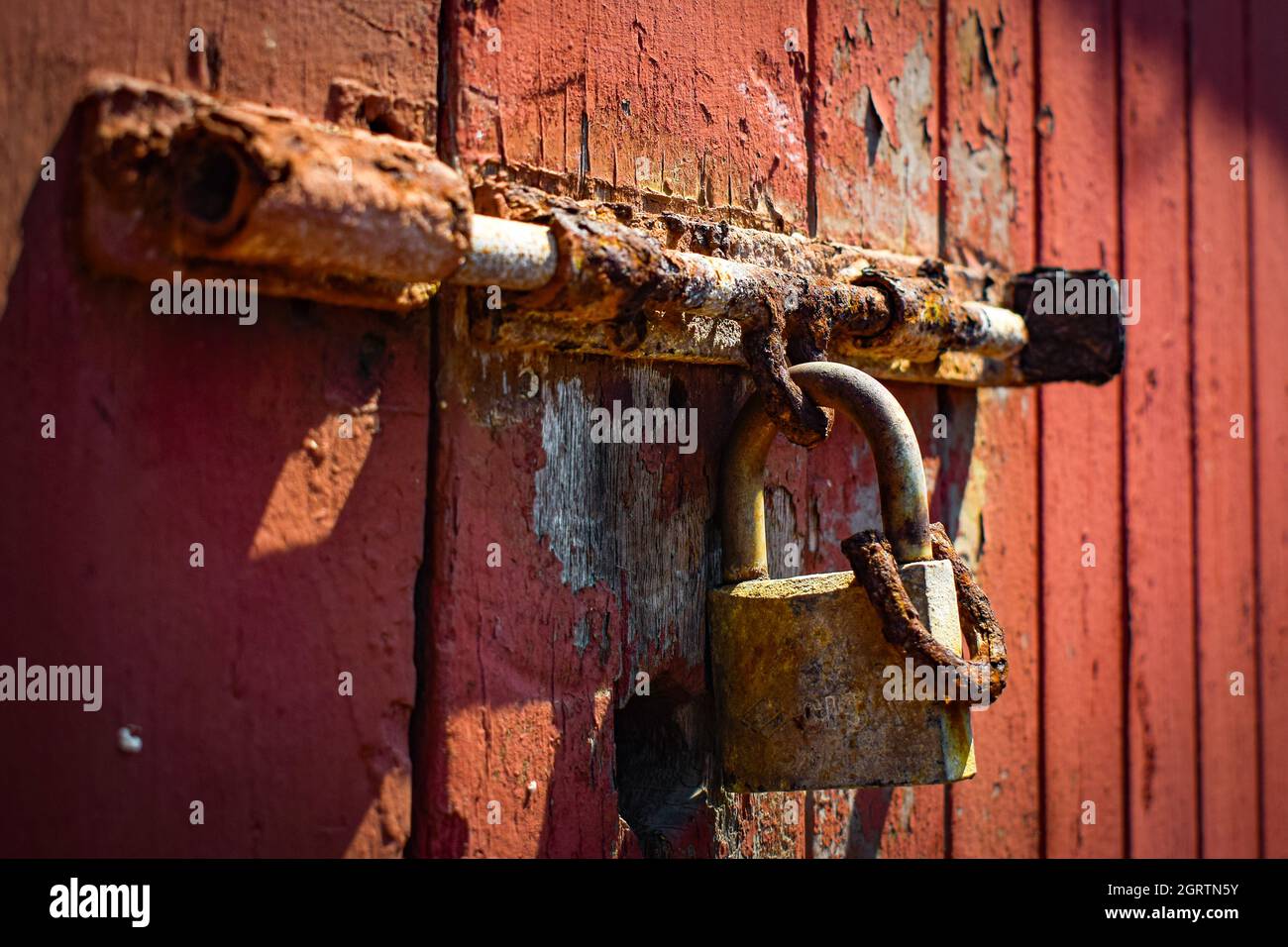 Old rusted lock Stock Photo Alamy