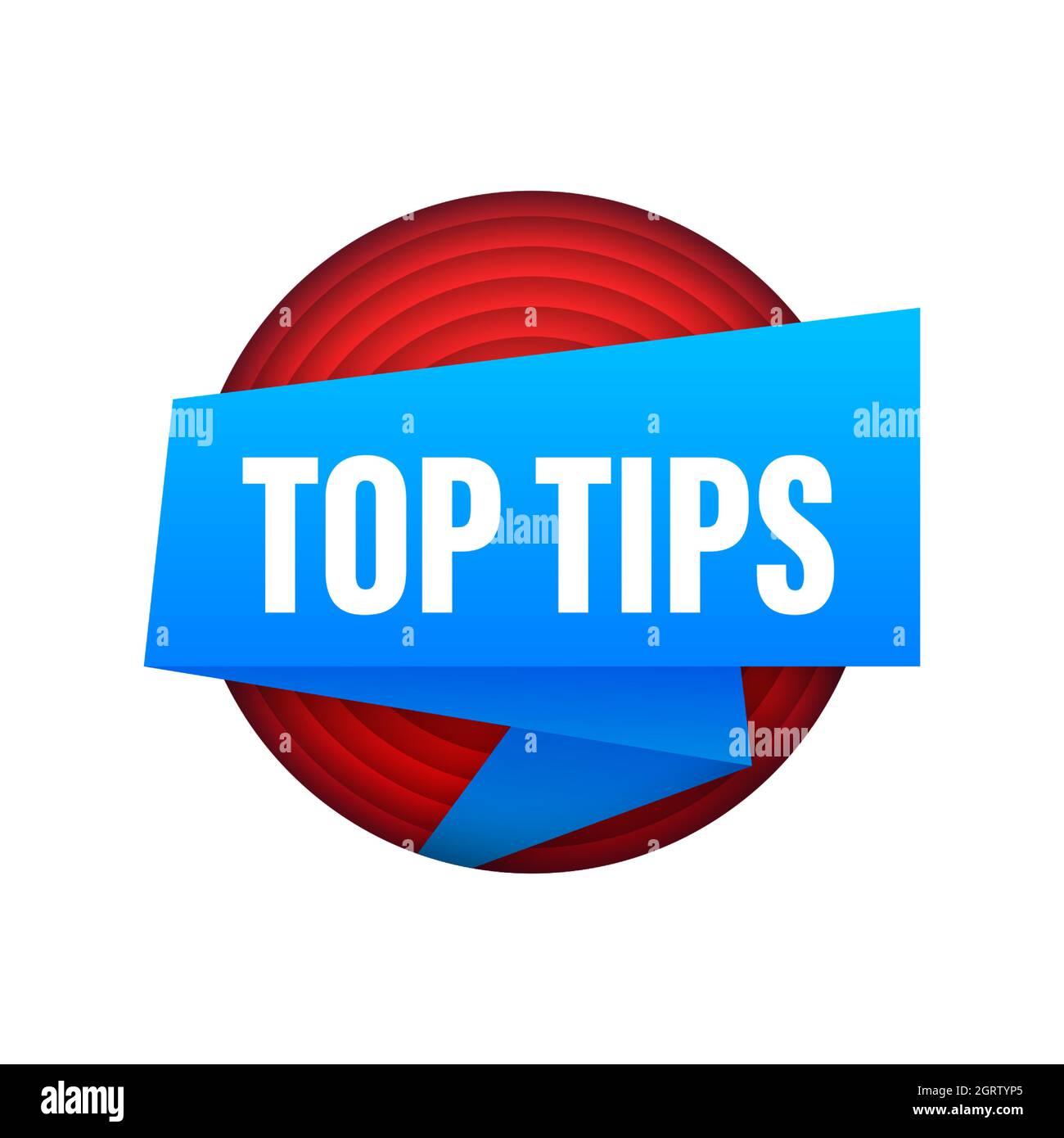 Top tips. Banner with Top tips isolated on white background. Web design ...