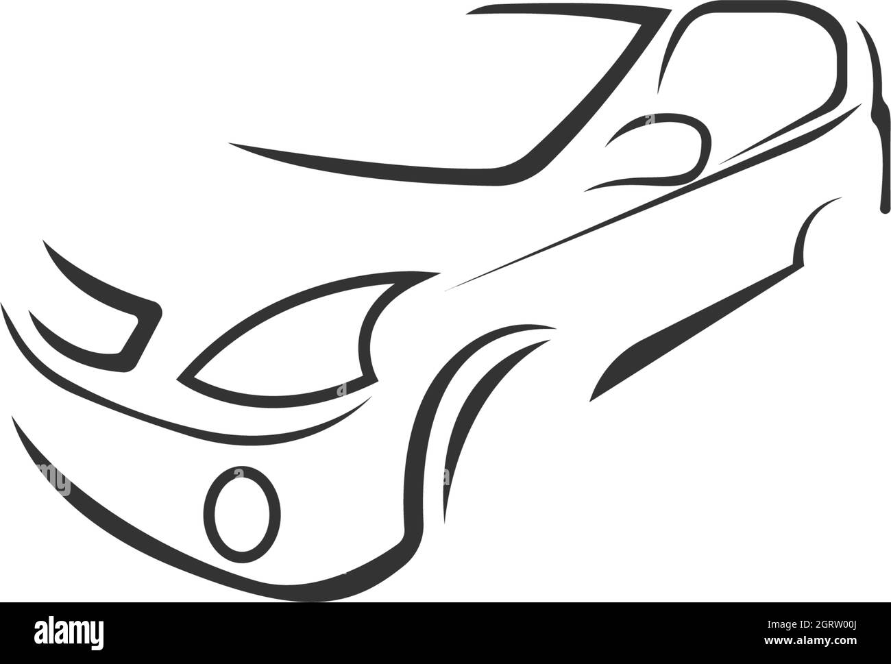 Car icon logo design concept illustration Stock Vector