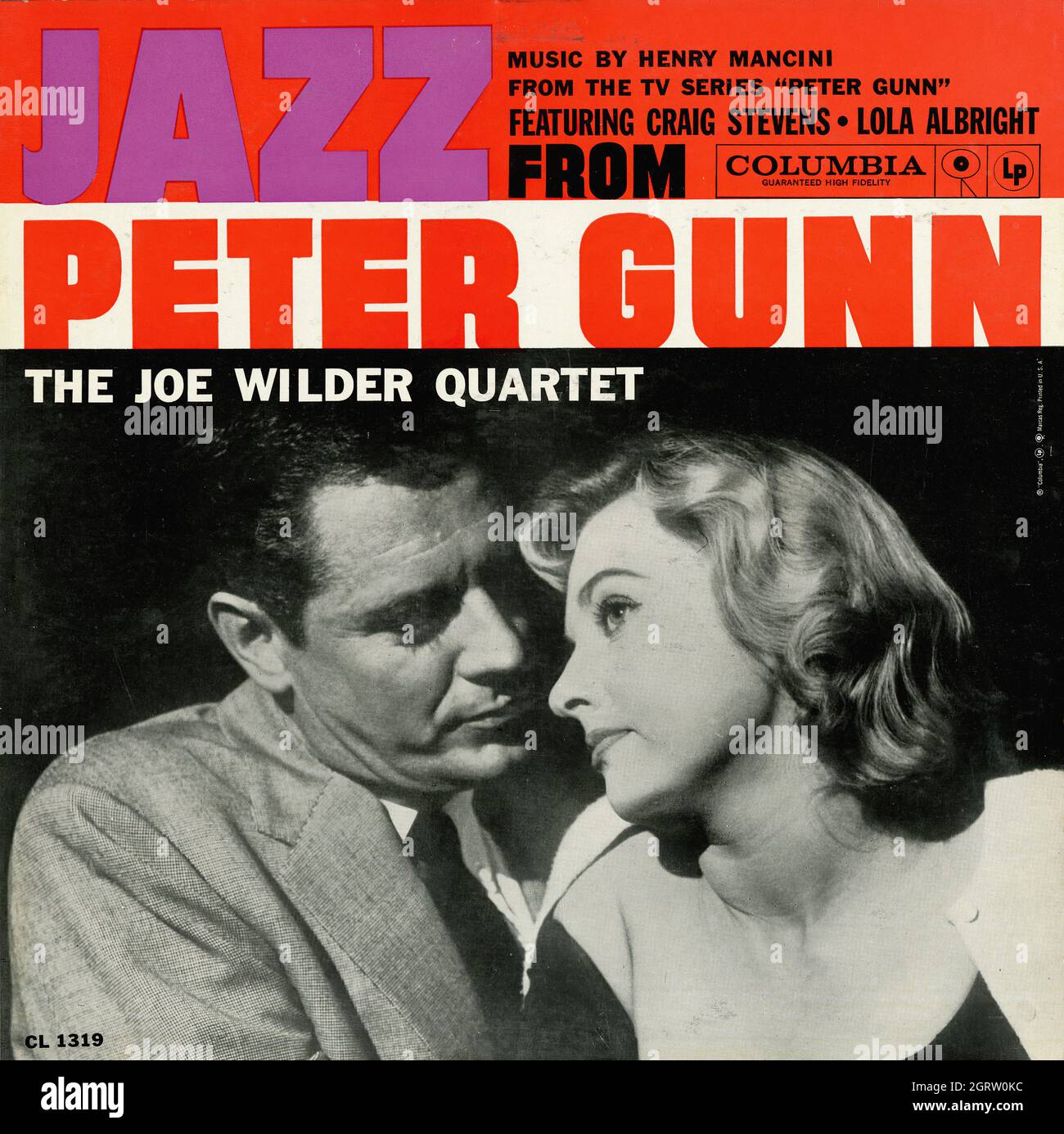 Jazz From Peter Gunn -  Vintage Soundtrack Vinyl Album Stock Photo