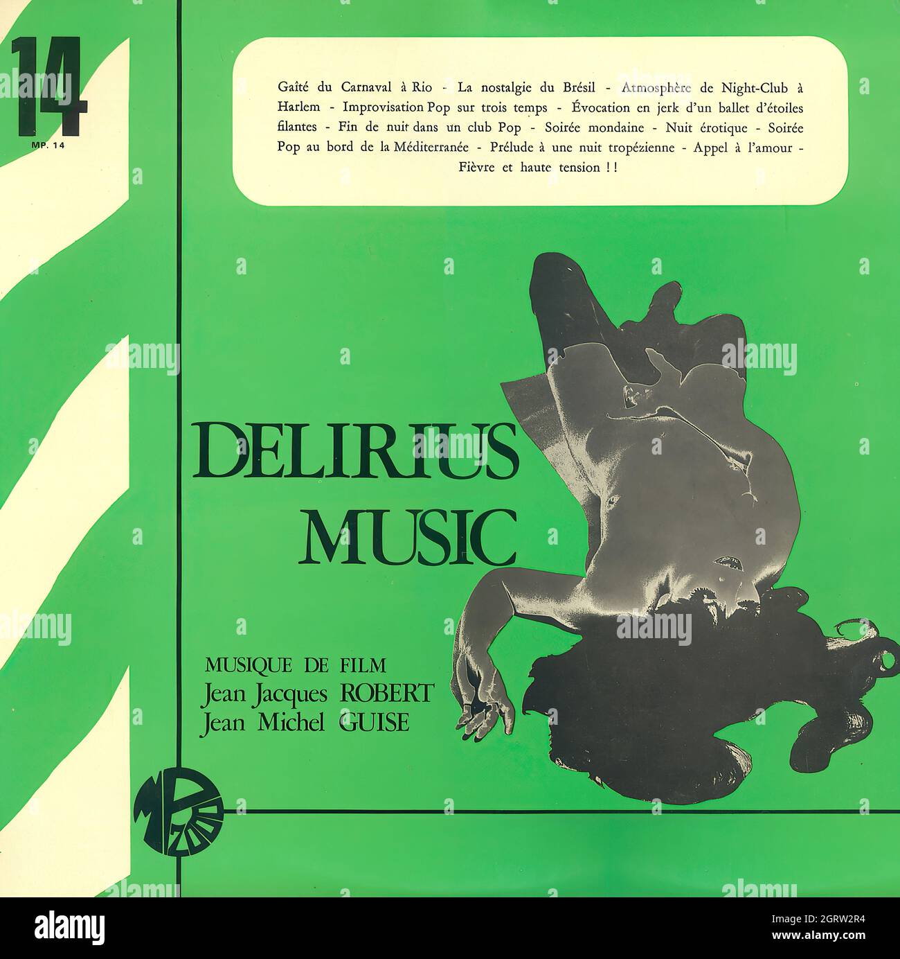 Jean-Jacques Robert & Jean-Michel Guise - Delirius music - Vintage Vinyl  Record Cover Stock Photo - Alamy