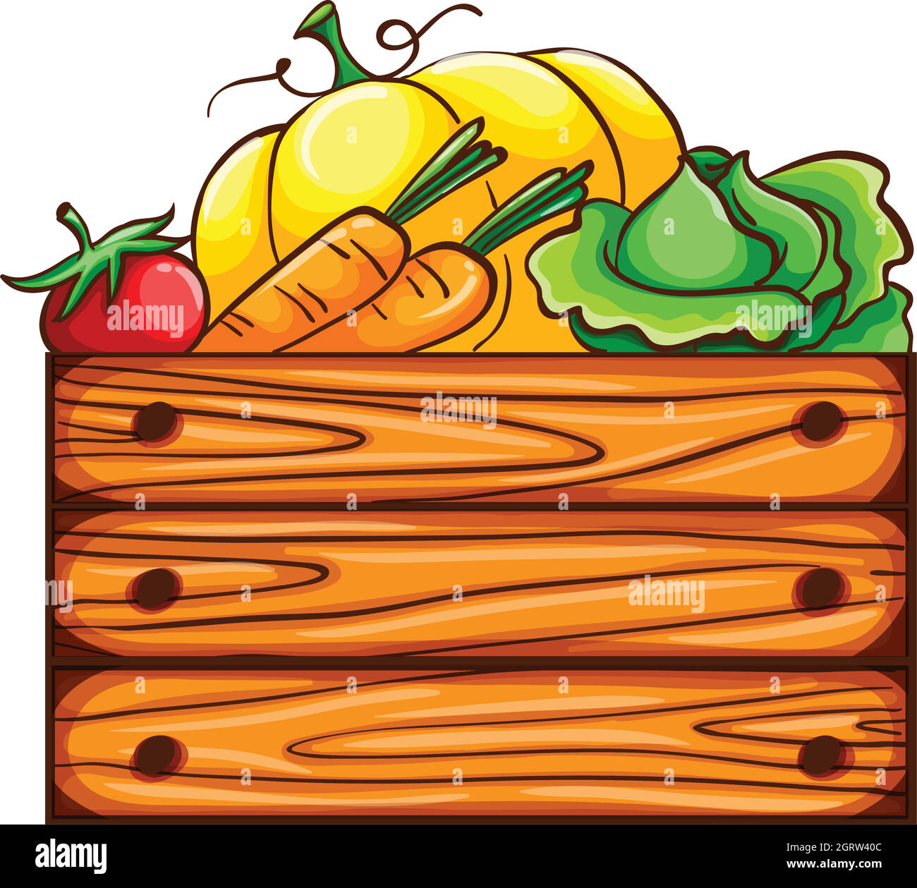 A simple sketch of a harvest from the farm Stock Vector