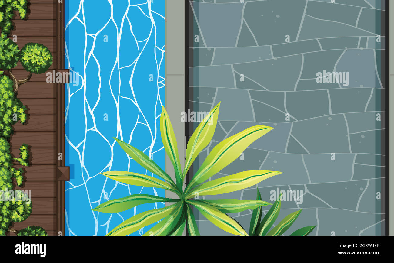 An aeriel view of pool Stock Vector Image & Art - Alamy