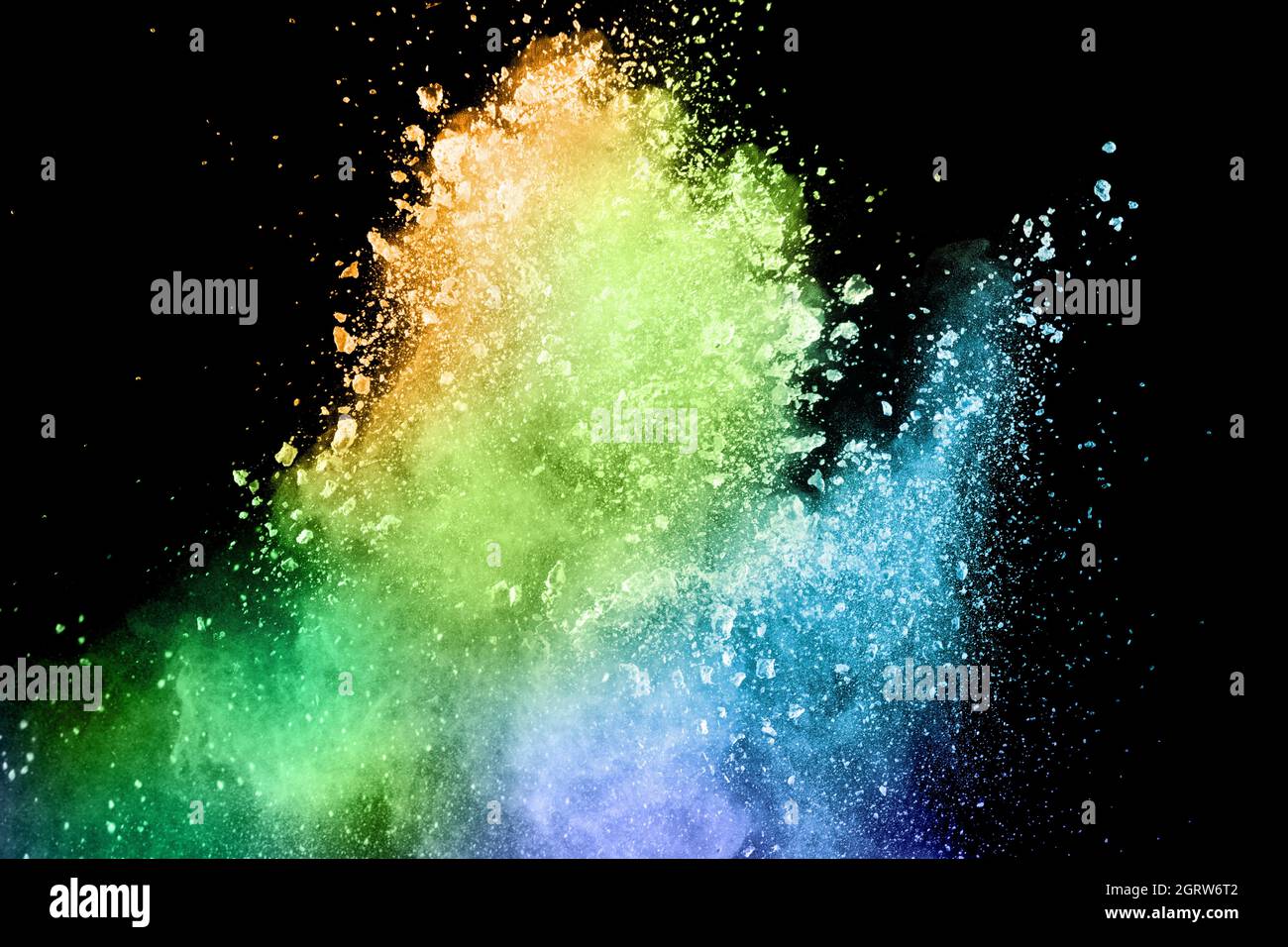 Powder Paint Over Black Background Stock Photo Alamy