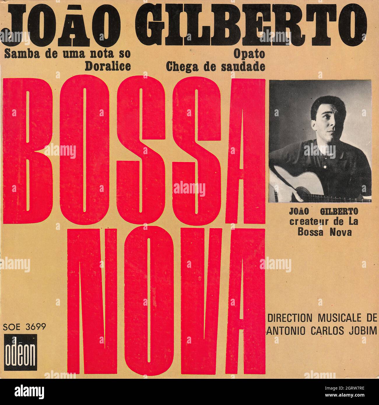 Joao Gilberto - Bossa Nova EP - Vintage Vinyl Record Cover Stock Photo
