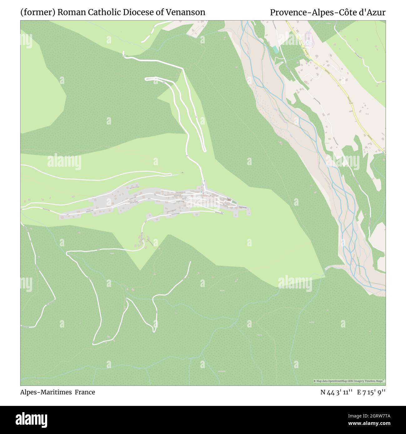 Alpes Maritimes France Map Venanson, Alpes-Maritimes, France, Provence-Alpes-Côte D'azur, N 44 3'  12'', E 7 15' 9'', Map, Timeless Map Published In 2021. Travelers,  Explorers And Adventurers Like Florence Nightingale, David Livingstone,  Ernest Shackleton, Lewis And