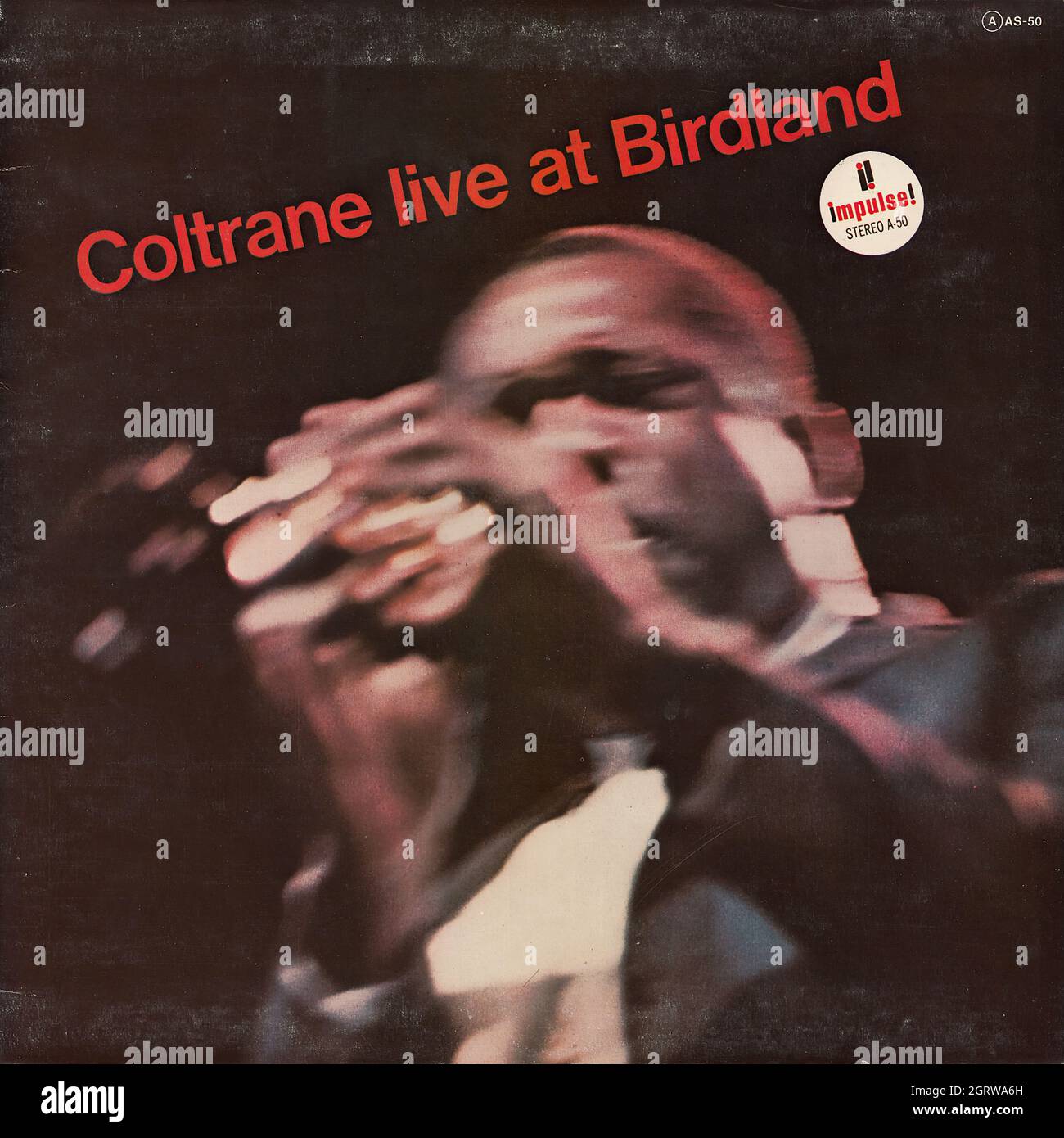 John Coltrane - Coltrane live at Birdland - Vintage Vinyl Record Cover Stock Photo