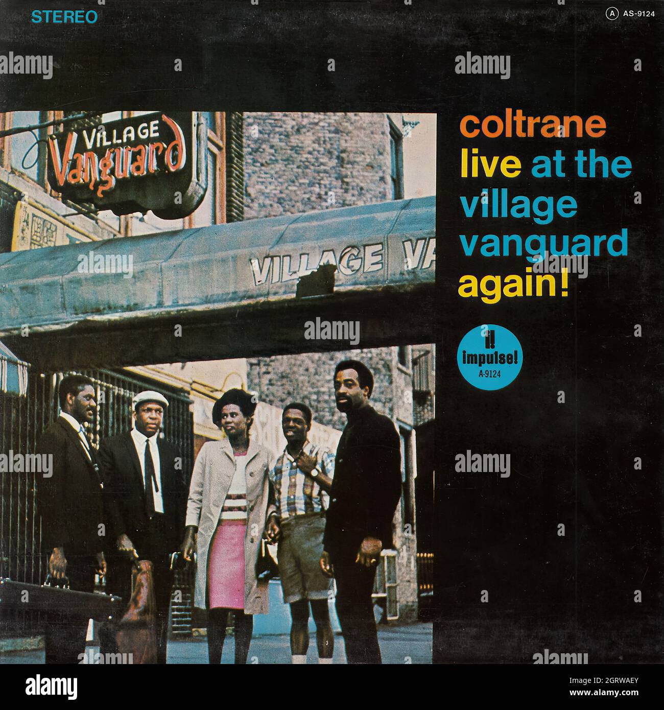 John Coltrane - Live at the Village Vanguard again! - Vintage Vinyl Record  Cover Stock Photo - Alamy