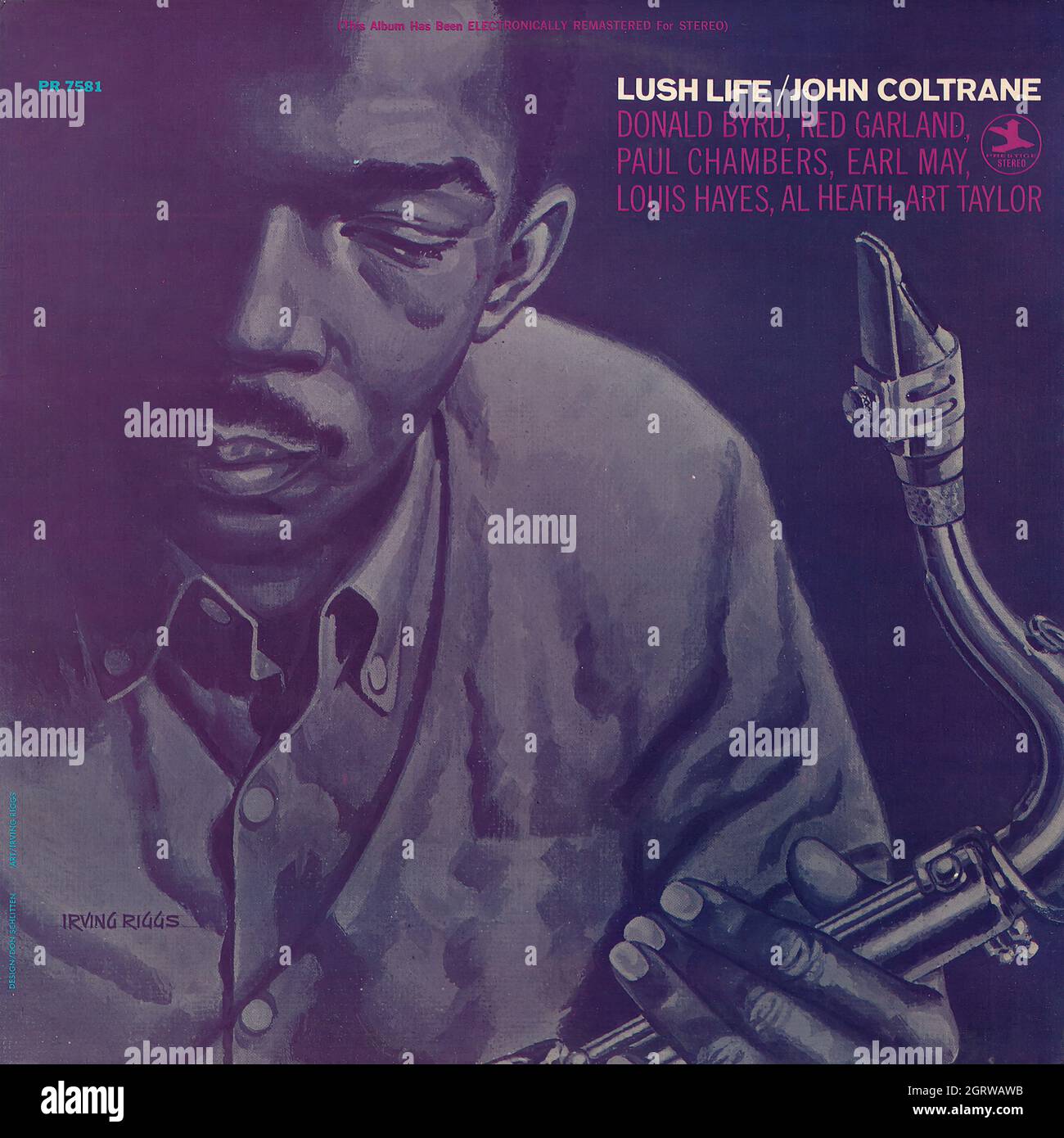 John Coltrane Lush life Vintage Vinyl Record Cover Stock Photo Alamy