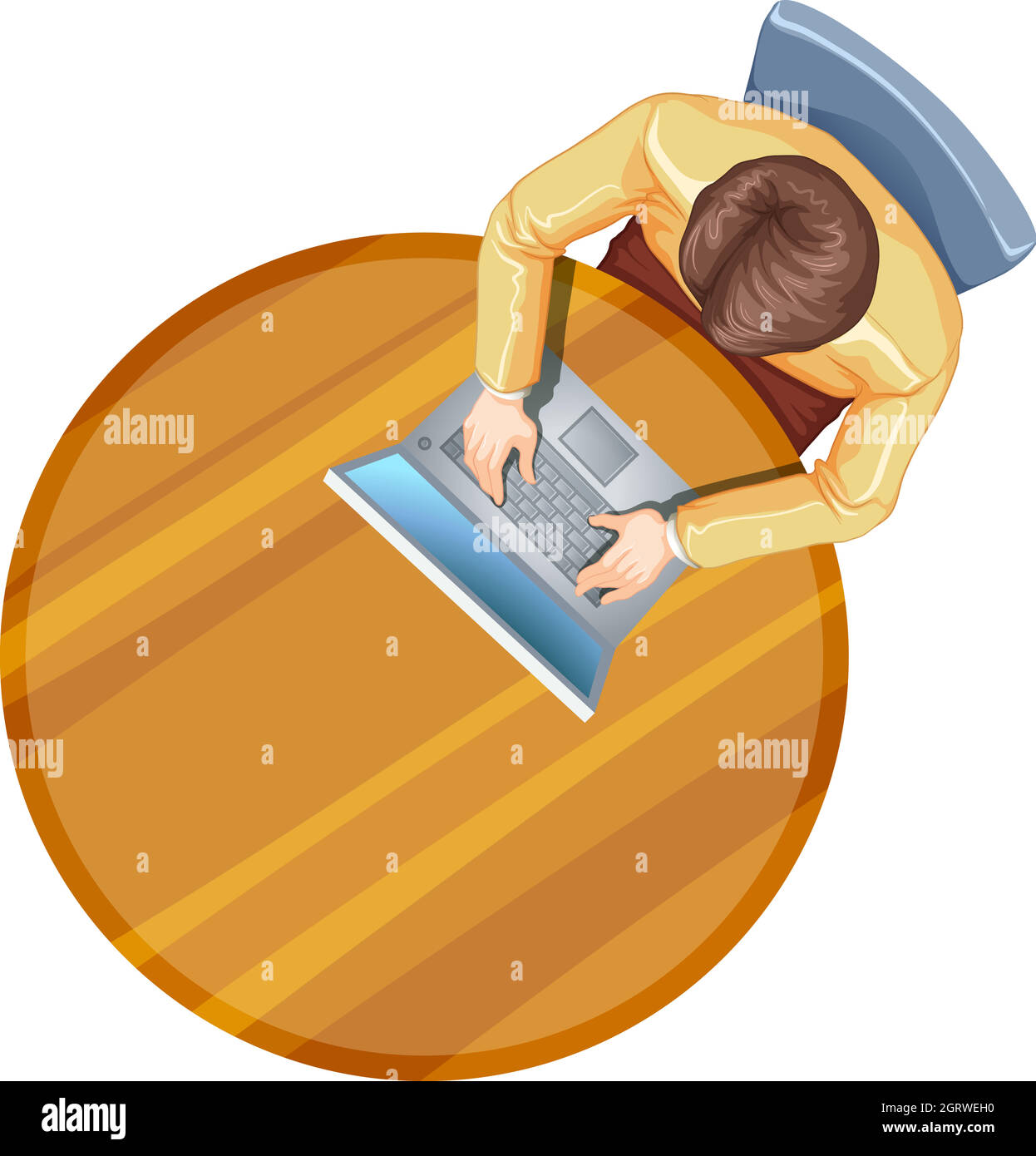 Boy device top view Stock Vector Images - Alamy