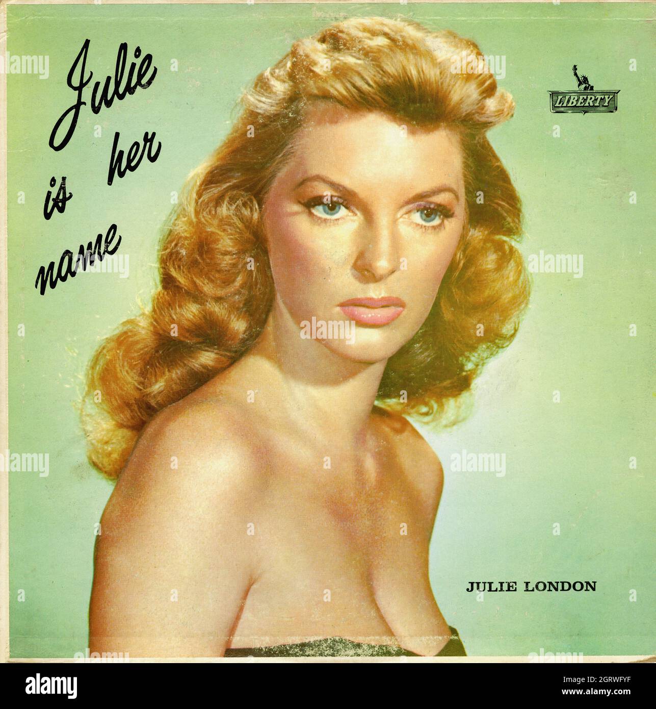 Julie London Is Her Name -  Vintage Musical Vinyl Album Stock Photo