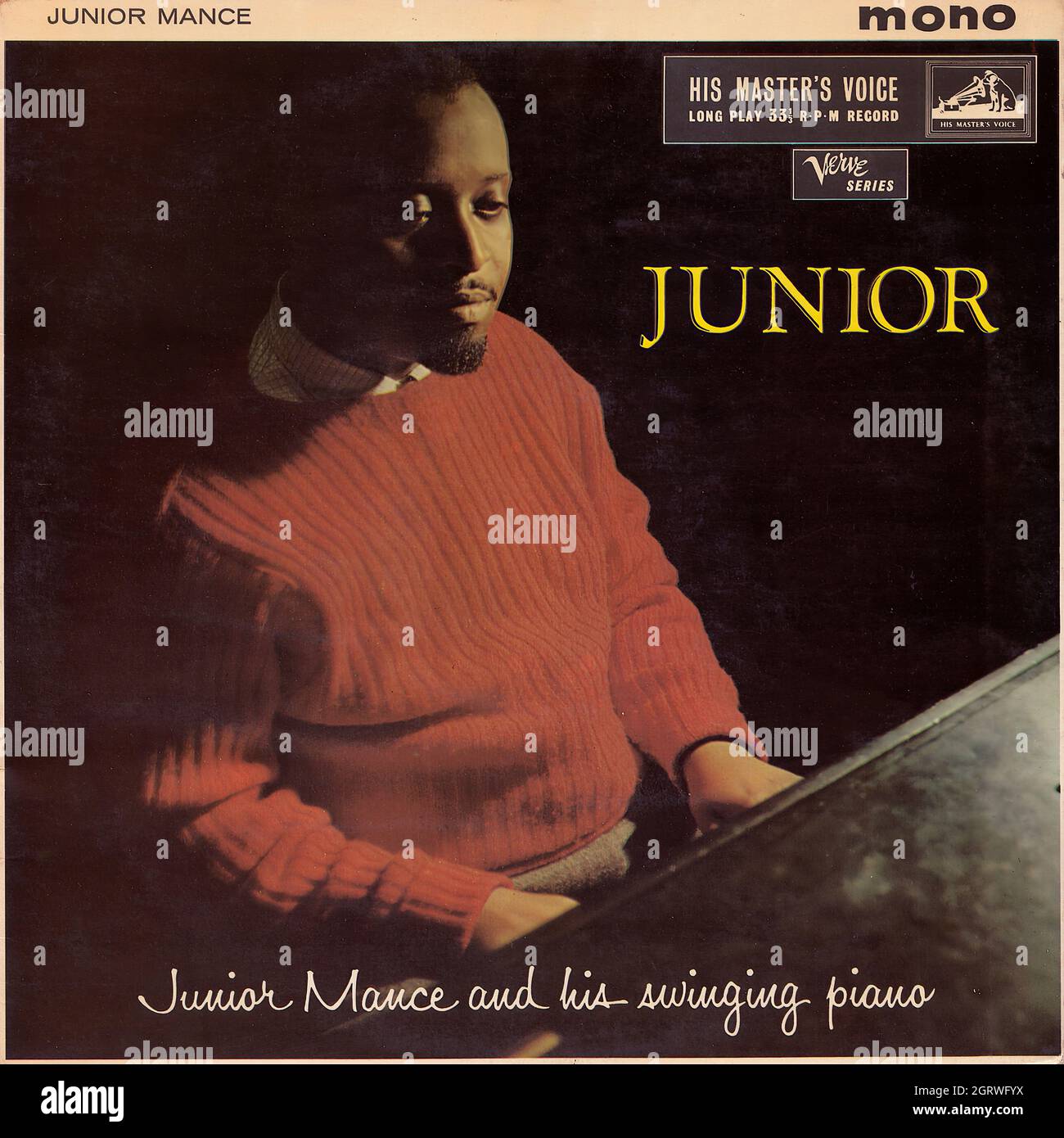 Junior Mance and his Swinging Piano - Junior - Vintage Vinyl Record Cover  Stock Photo - Alamy