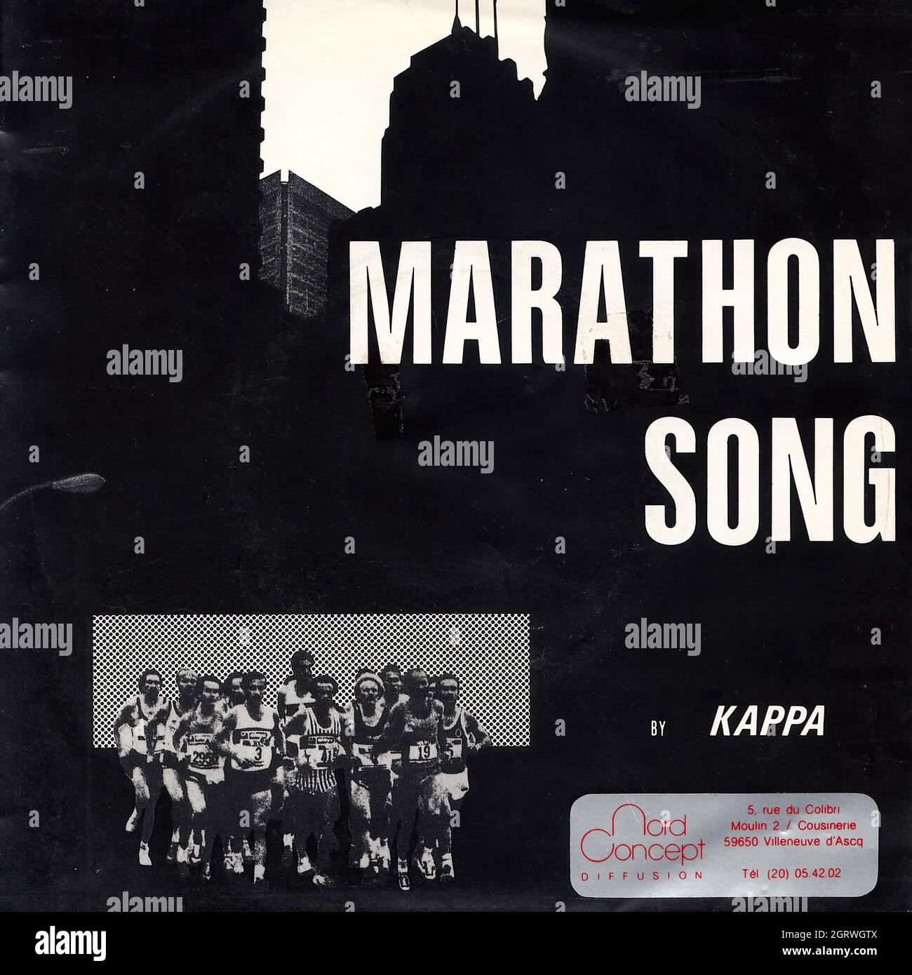 Revisor ristet brød niece Kappa - Marathon song - Kappa's theme 45rpm - Vintage Vinyl Record Cover  Stock Photo - Alamy