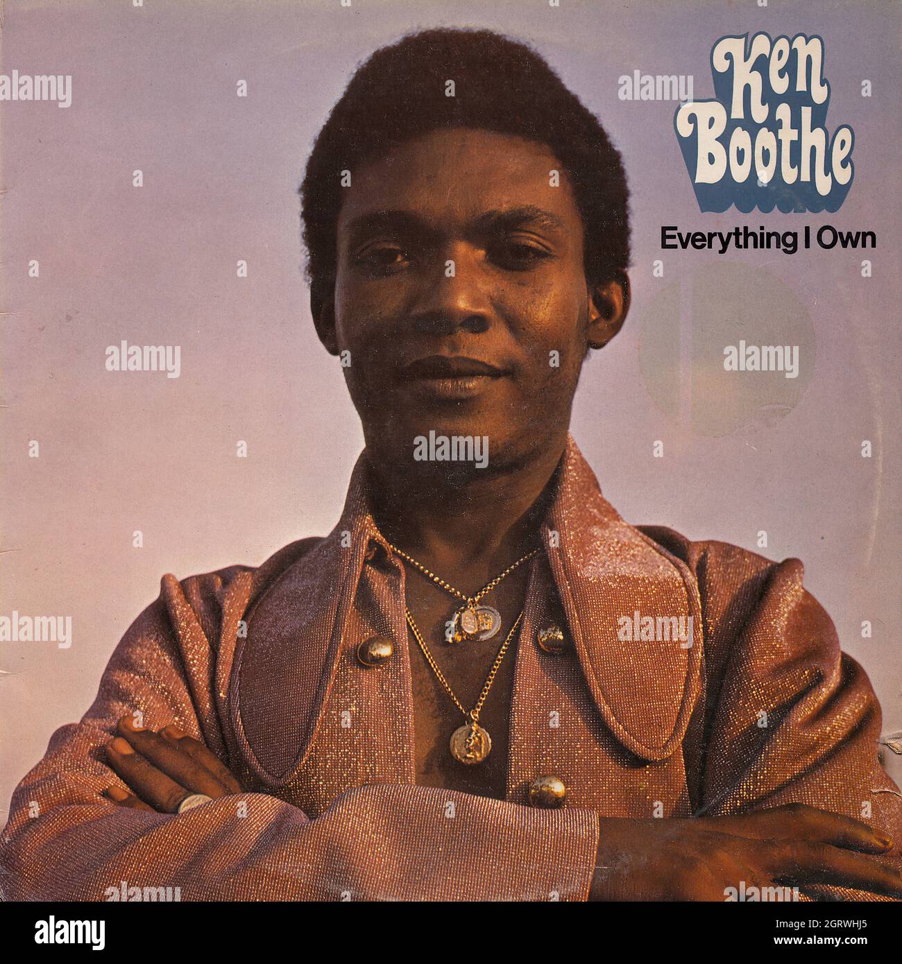 Ken Boothe Everything i own Vintage Vinyl Record Cover Stock Photo