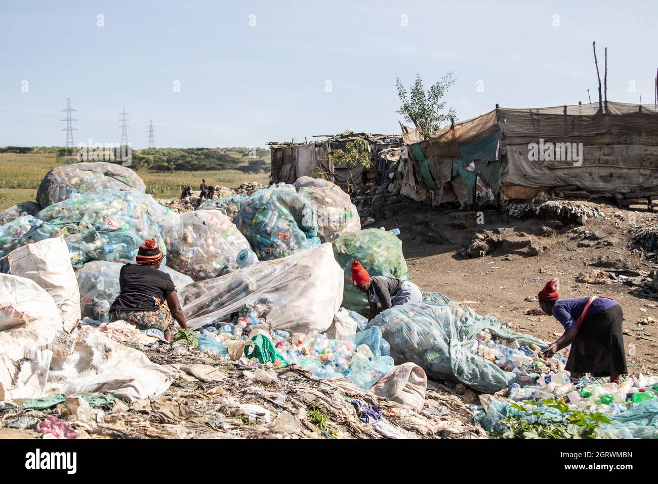 Nakuru, Rift Valley, Kenya. 1st Oct, 2021. Women are seen sorting