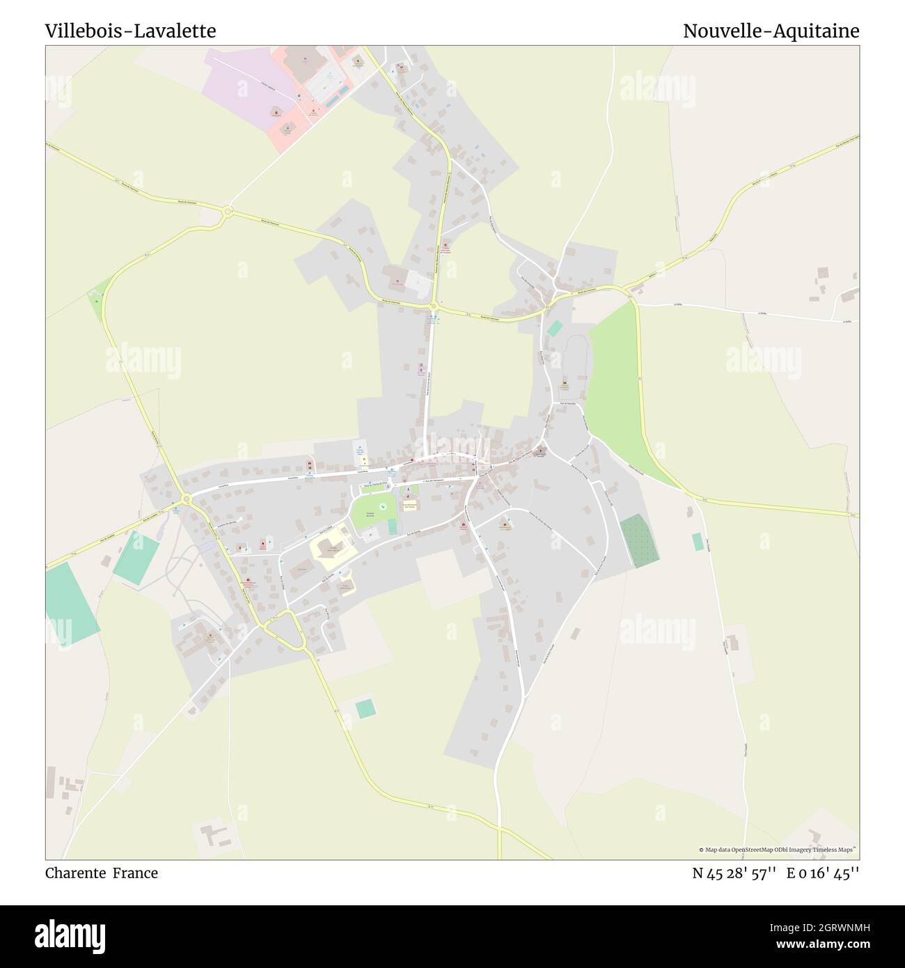 VilleboisLavalette, Charente, France, NouvelleAquitaine, N 45 28' 57