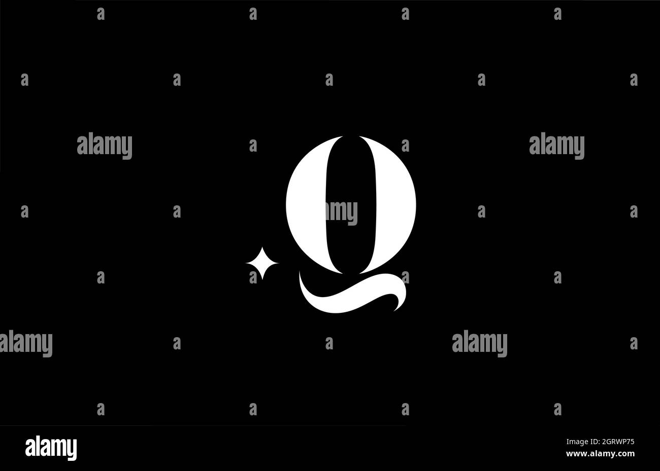 Q alphabet letter logo for business and company. Creative lettering in ...