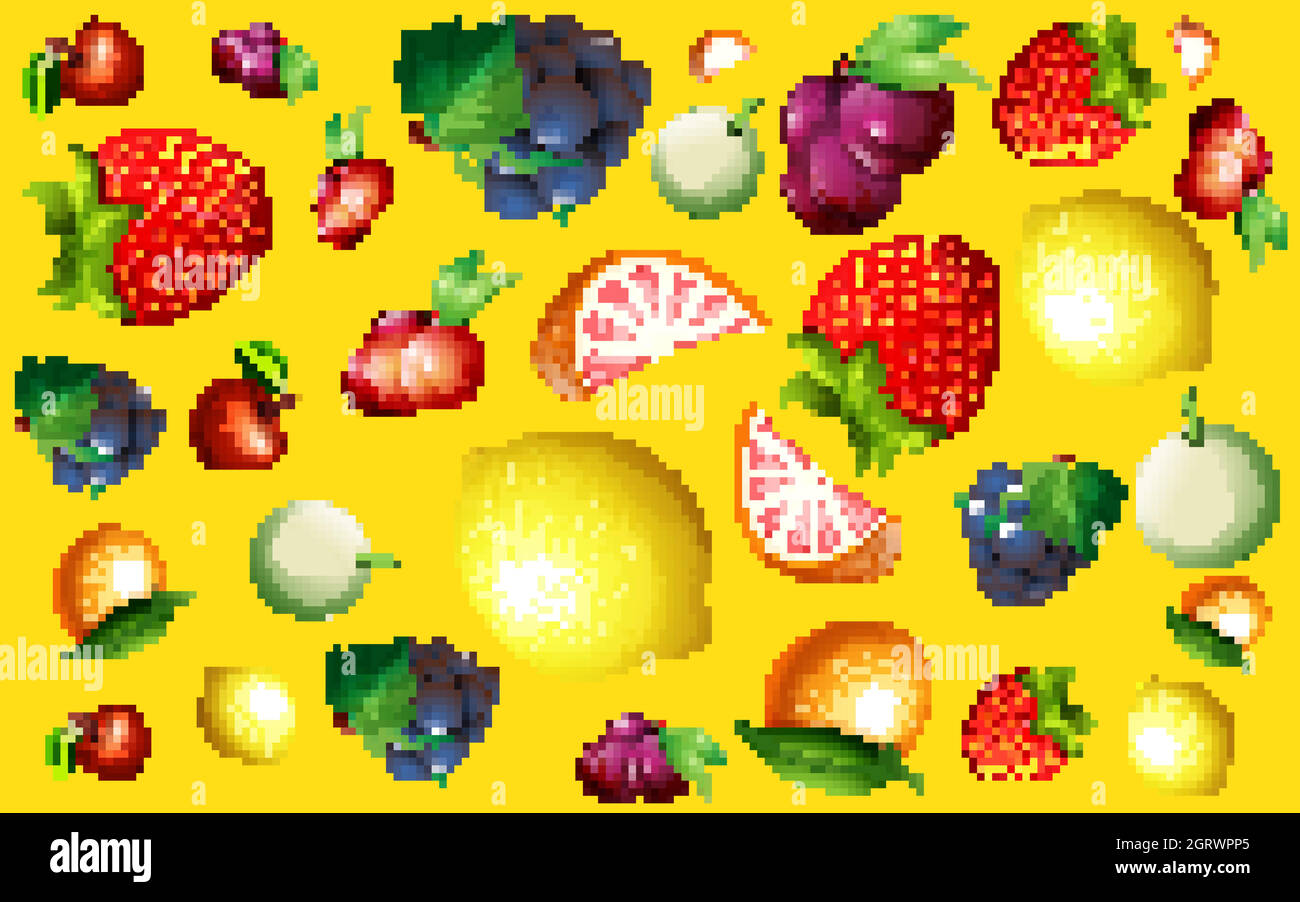 Seamless pattern apples Stock Vector Images - Alamy