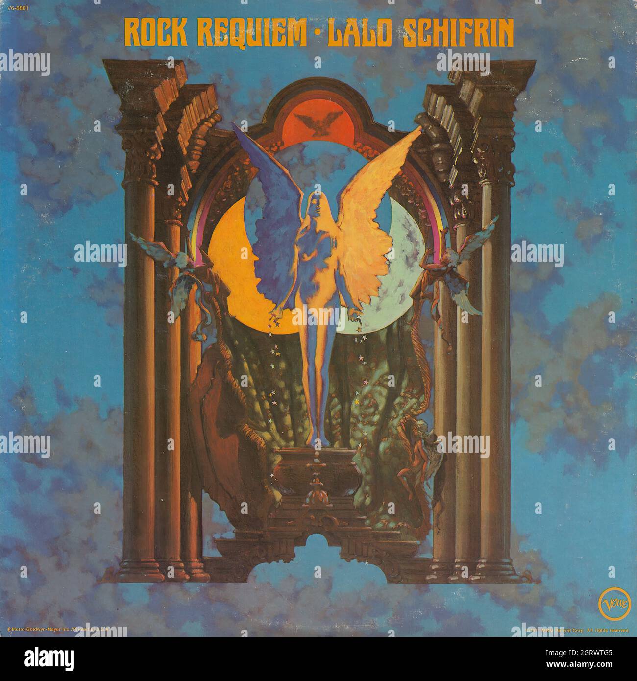 Lalo Schifrin - Rock Requiem - Vintage Vinyl Record Cover Stock Photo