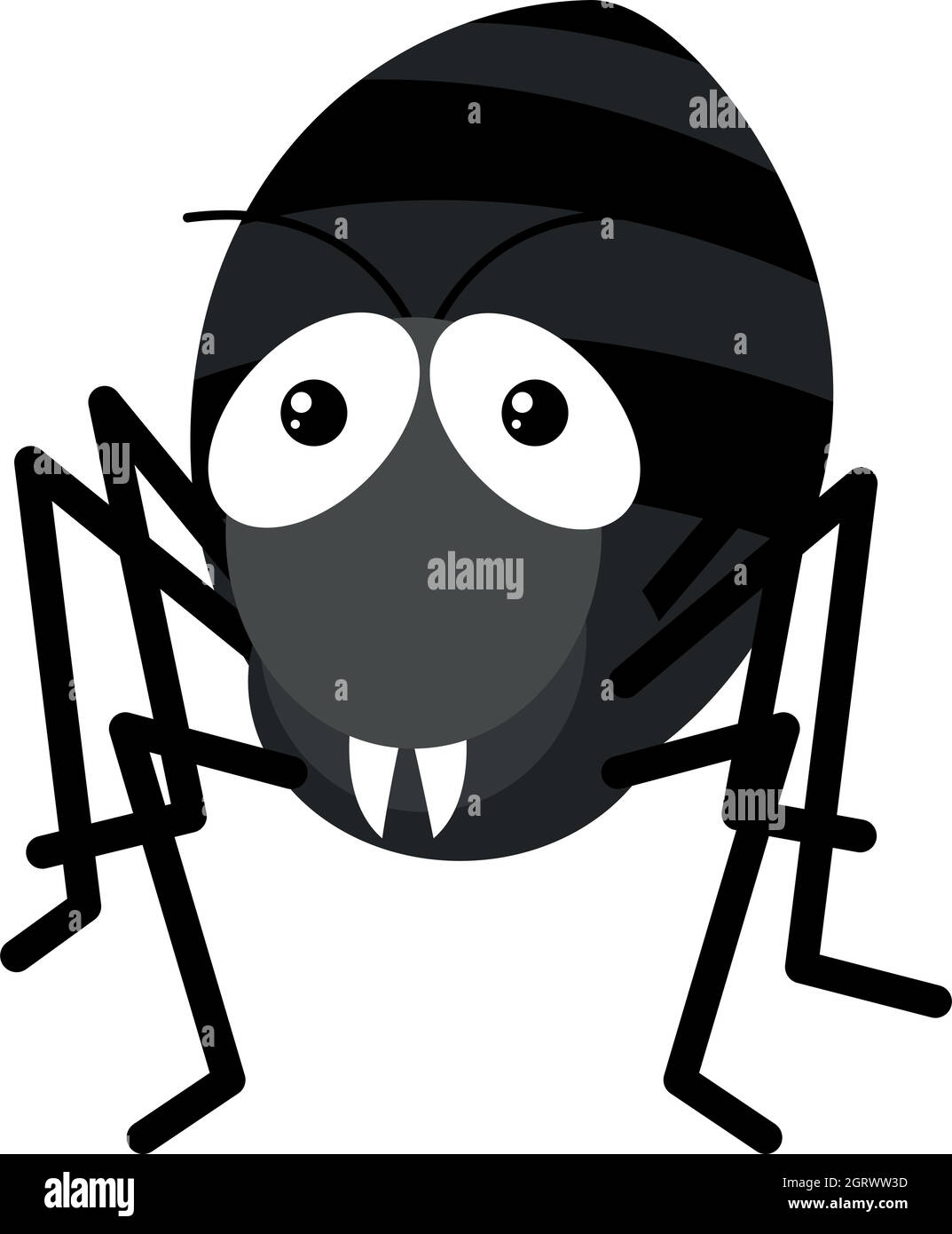 Black ant on white background Stock Vector Image & Art - Alamy