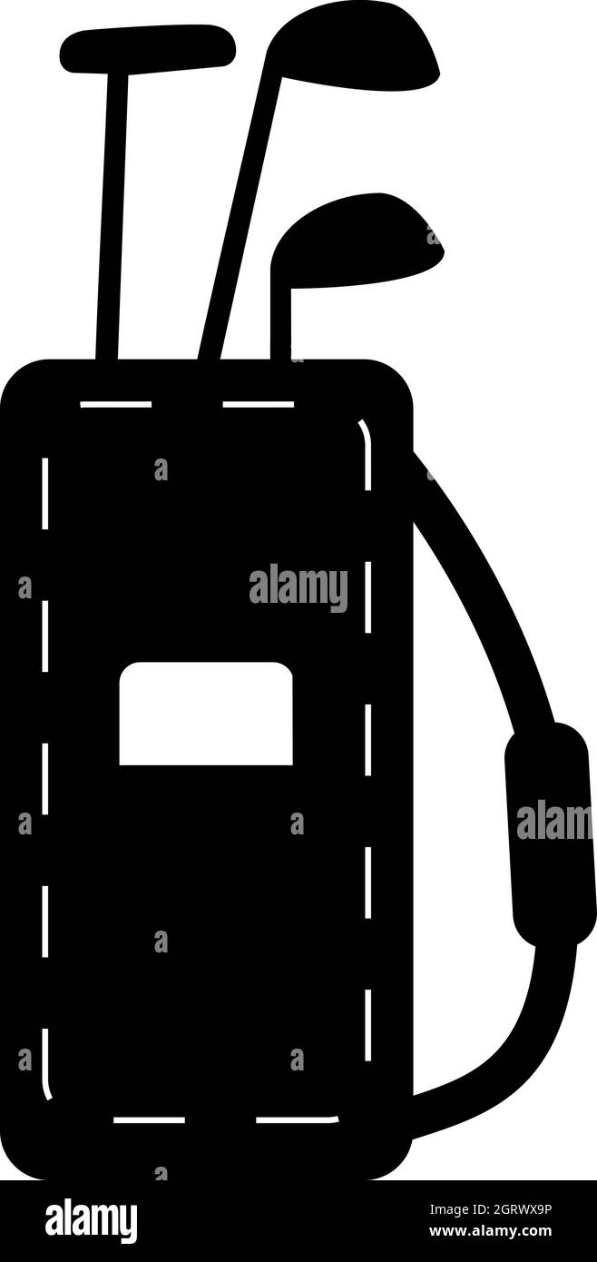 Black golf bag Stock Vector Images Alamy
