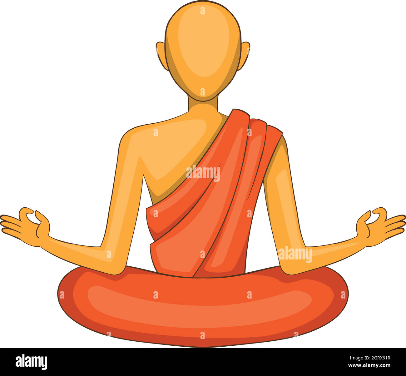 Monk sculpture Stock Vector Images Alamy