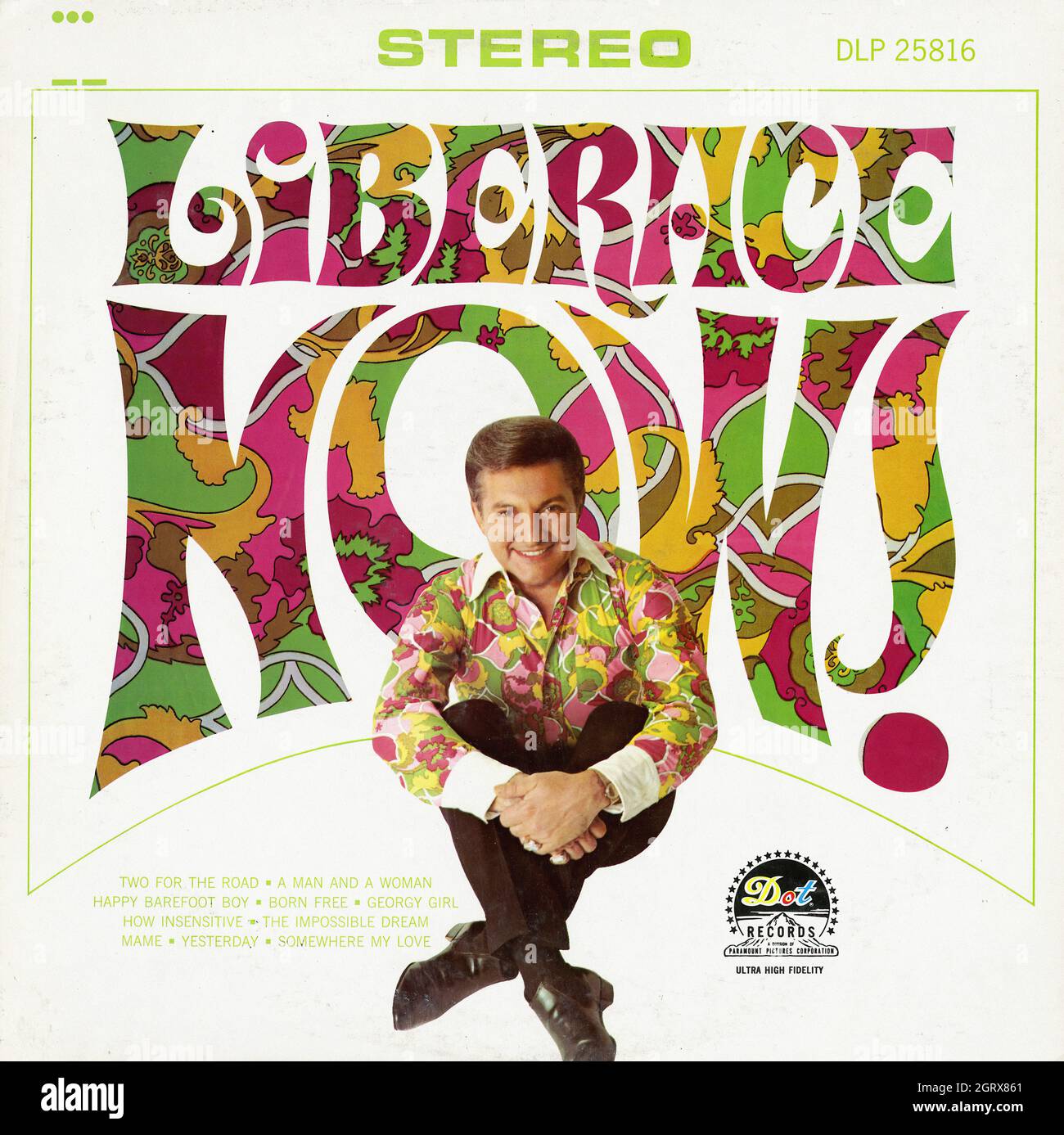 Liberace Now! -  Vintage American Comedy Vinyl Album Stock Photo