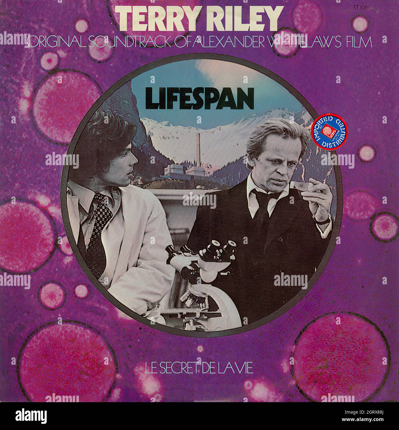 Terry Riley - Lifespan - Vintage Soundtrack Vinyl Album Stock Photo