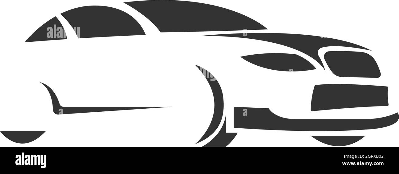 Car icon logo design concept illustration Stock Vector