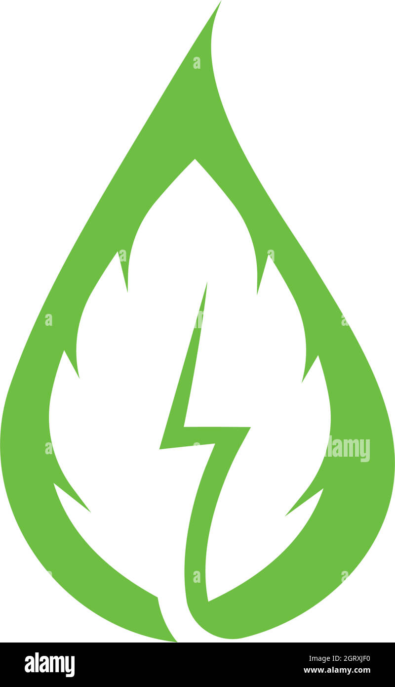 green leaf ecology nature element  vector icon of go green Stock Vector
