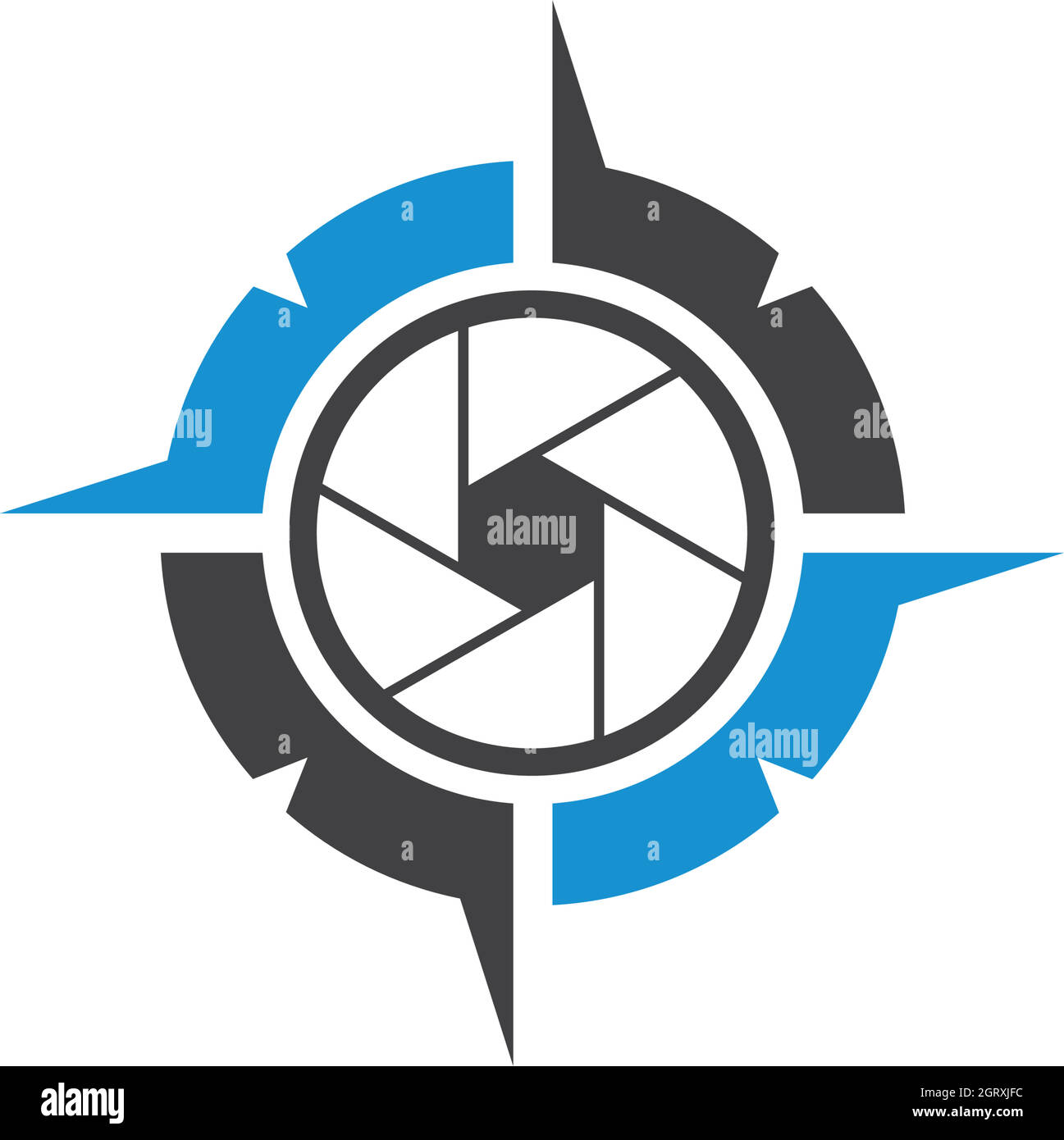 compass logo vector tempate ilustration Stock Vector