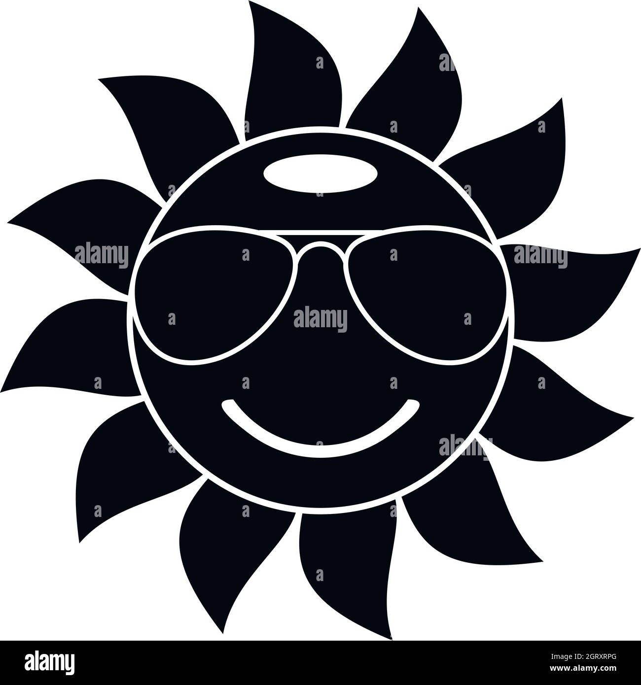 Sun icon, simple style Stock Vector Image & Art - Alamy