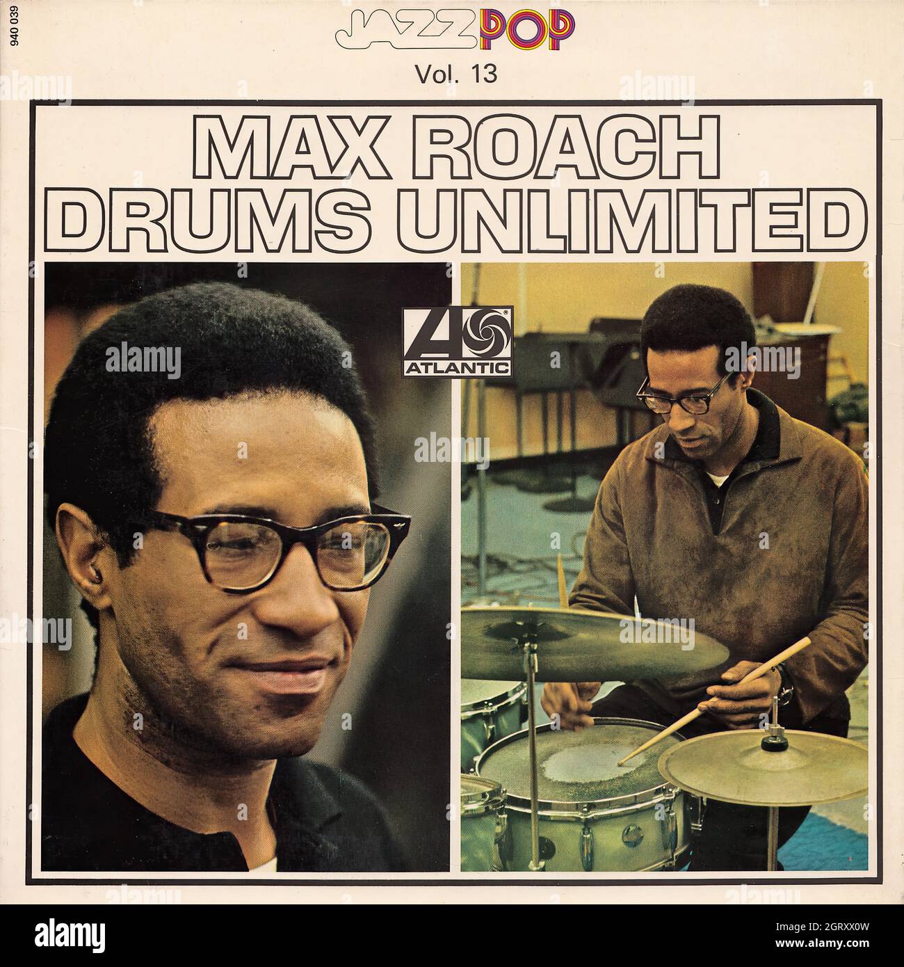 Max Roach Drums unlimited Vintage Vinyl Record Cover Stock Photo Alamy