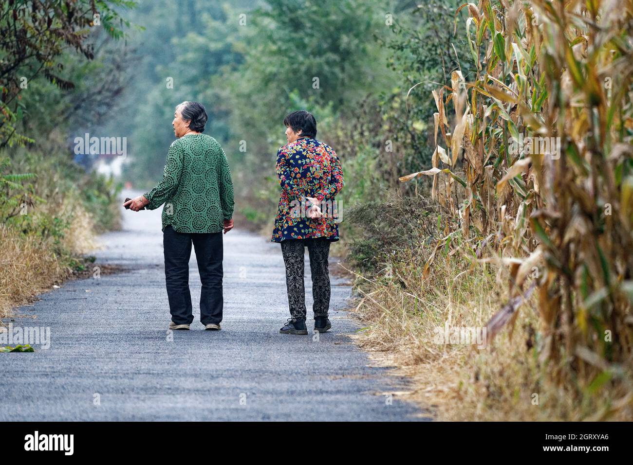 Two old women hi-res stock photography and images - Alamy