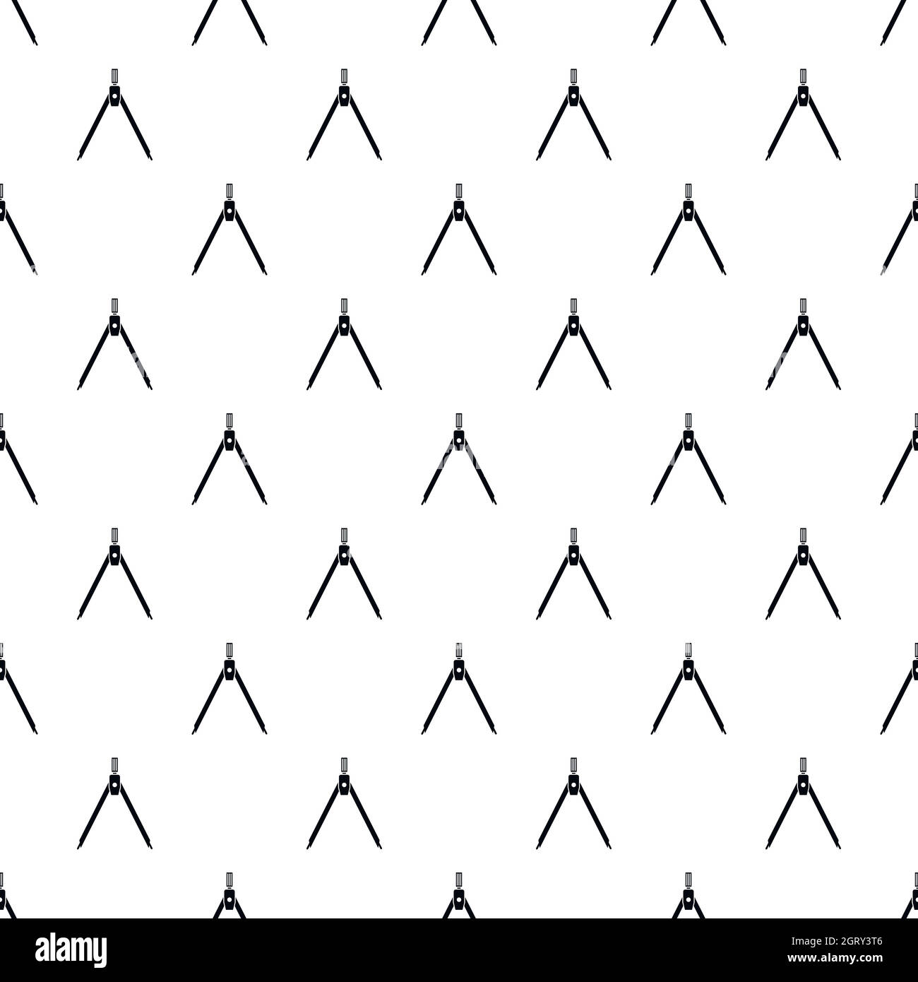 Compass tool pattern, simple style Stock Vector Image & Art - Alamy