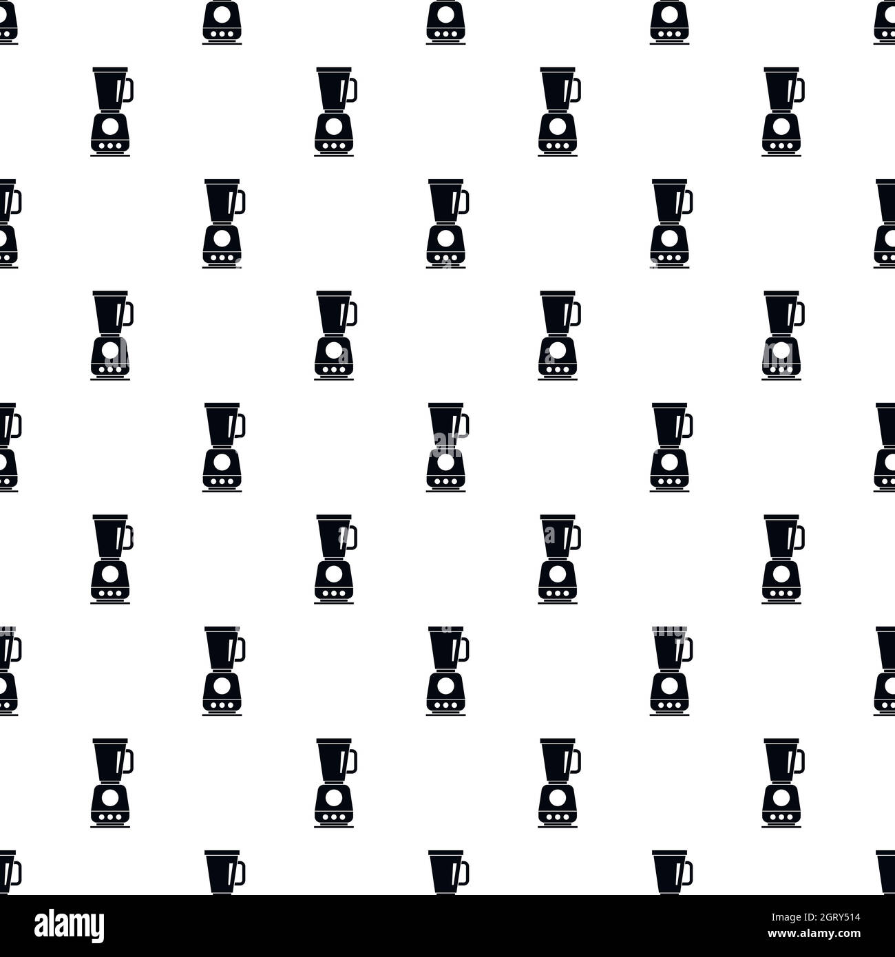 Kitchen blender machine pattern, simple style Stock Vector