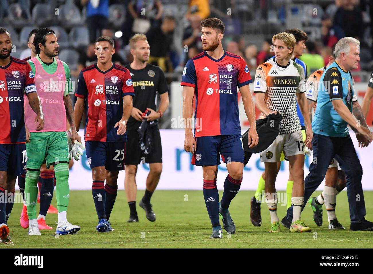 Unipol Domus, Cagliari, Italy, October 01, 2021, Giorgio Altare of Cagliari  Calcio during Cagliari Calcio vs